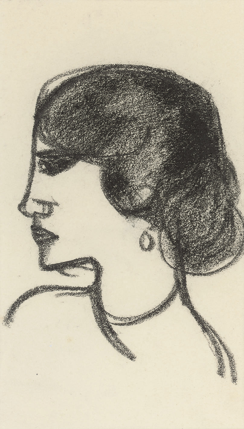 John Duncan Fergusson — Женщина с серьгой в ухе