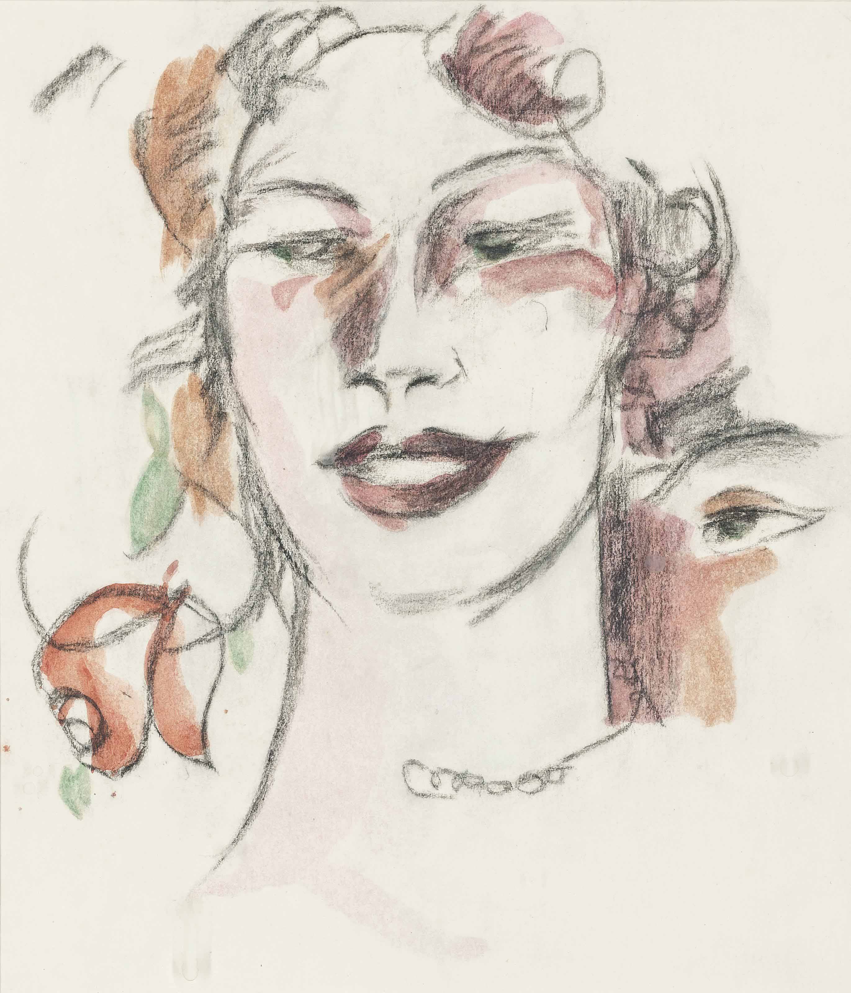 John Duncan Fergusson — Портрет дамы