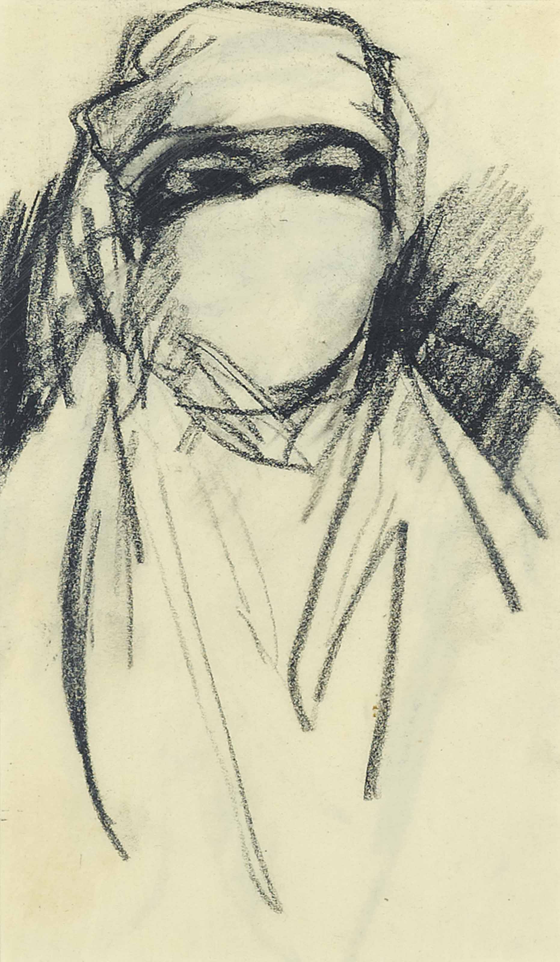 John Duncan Fergusson — Берберская женщина, рядом с вуалью, Париж