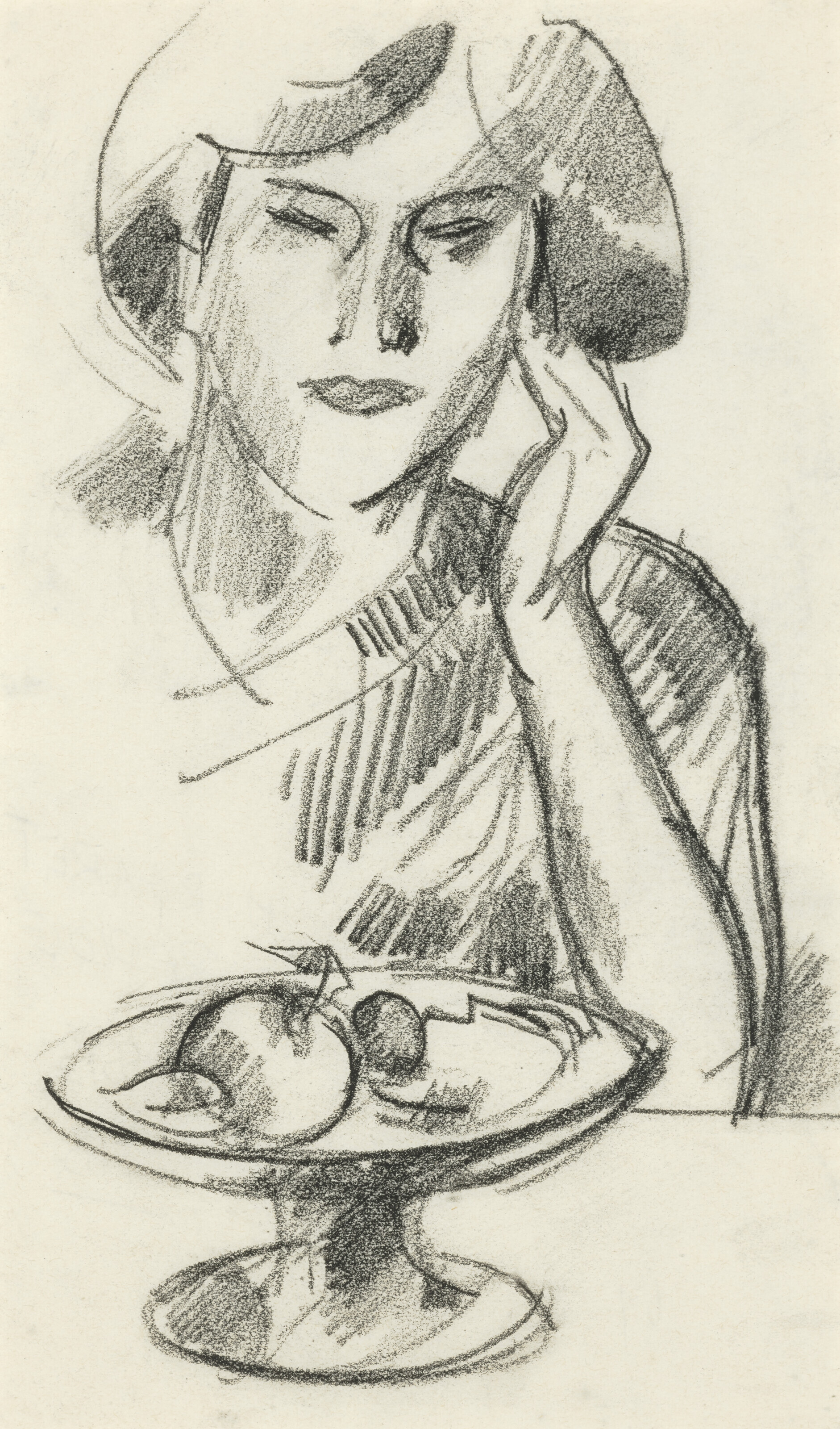 John Duncan Fergusson — "Маргарет Пеплоу" с фруктами и черной смородиной