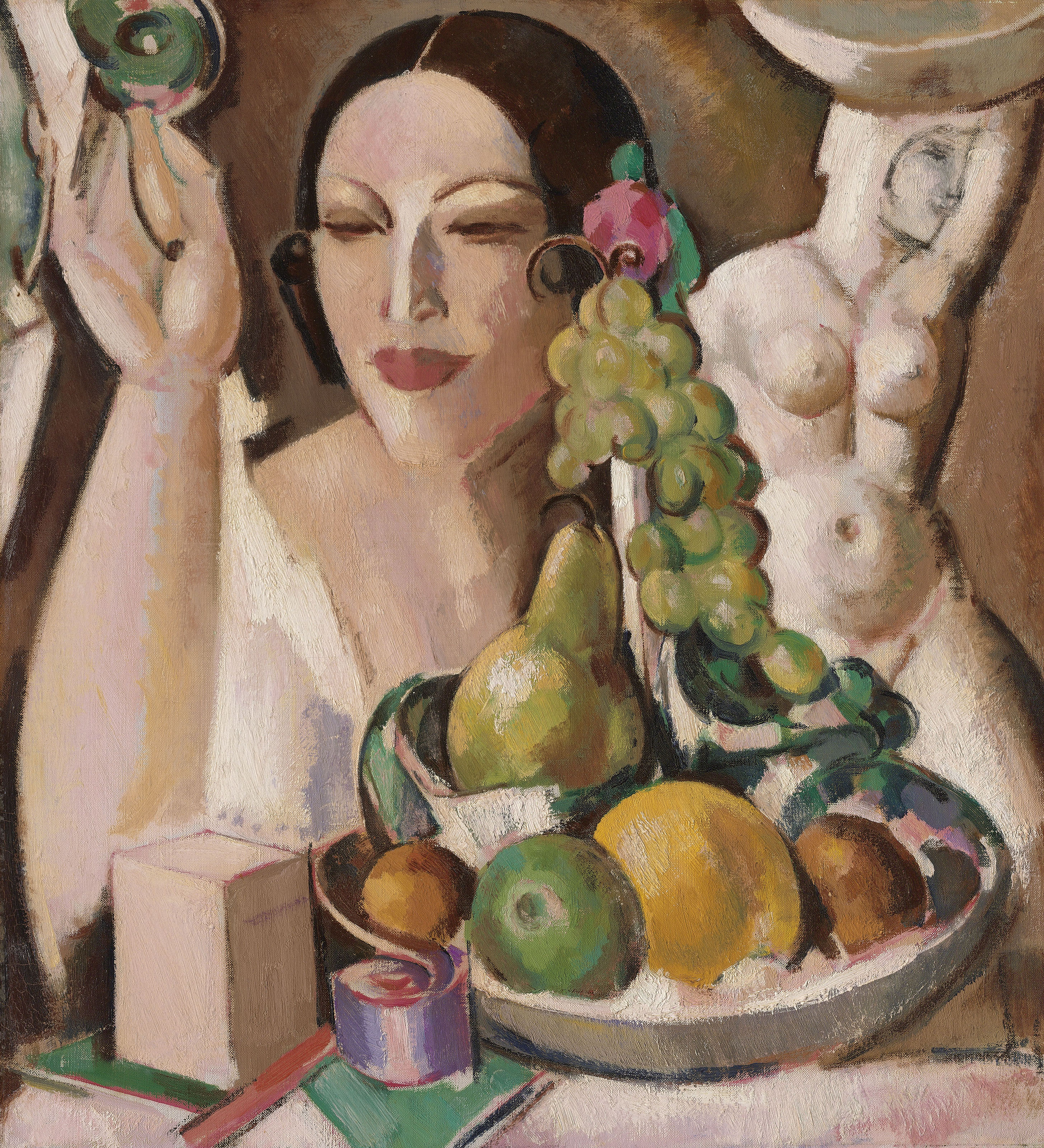 John Duncan Fergusson — Розовая шкатулка; портрет Маргарет Моррис