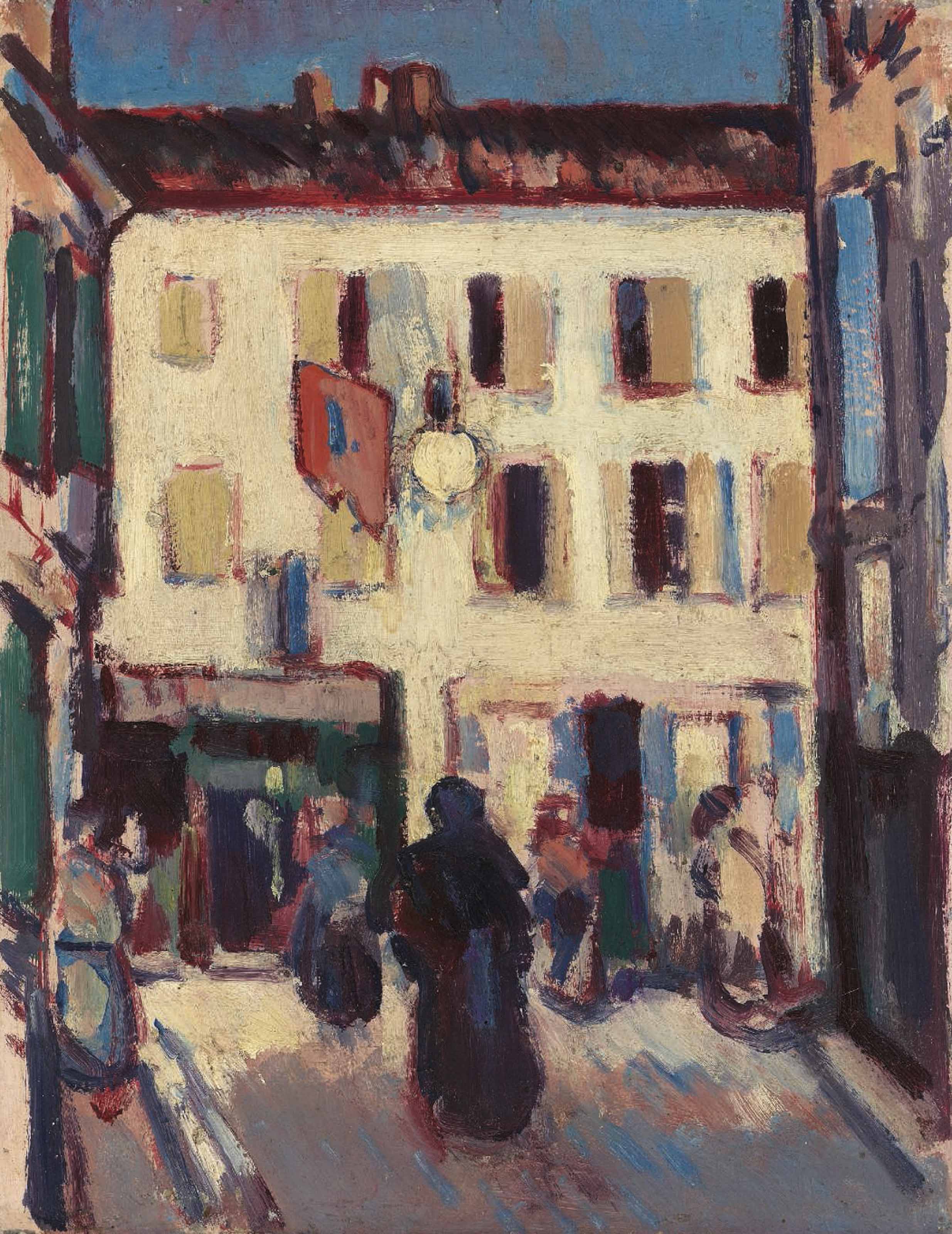 John Duncan Fergusson — Улица в Кассисе, Франция