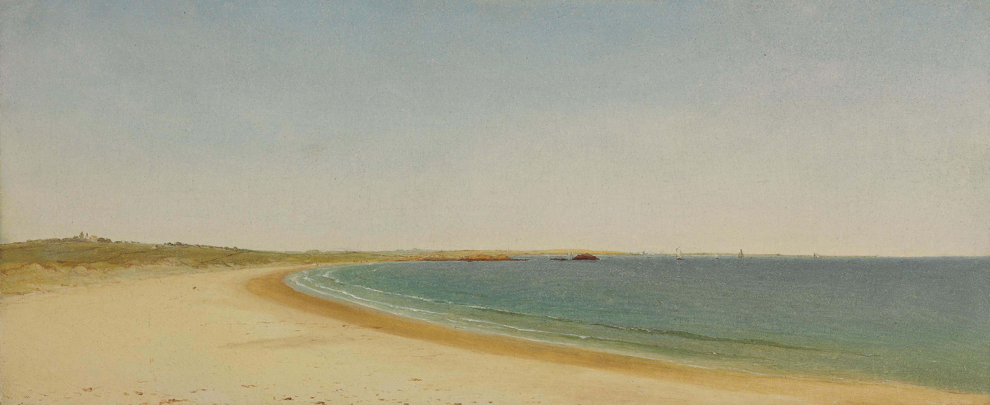John Frederick Kensett — Недалеко от Ньюпорта, штат Род-Айленд
