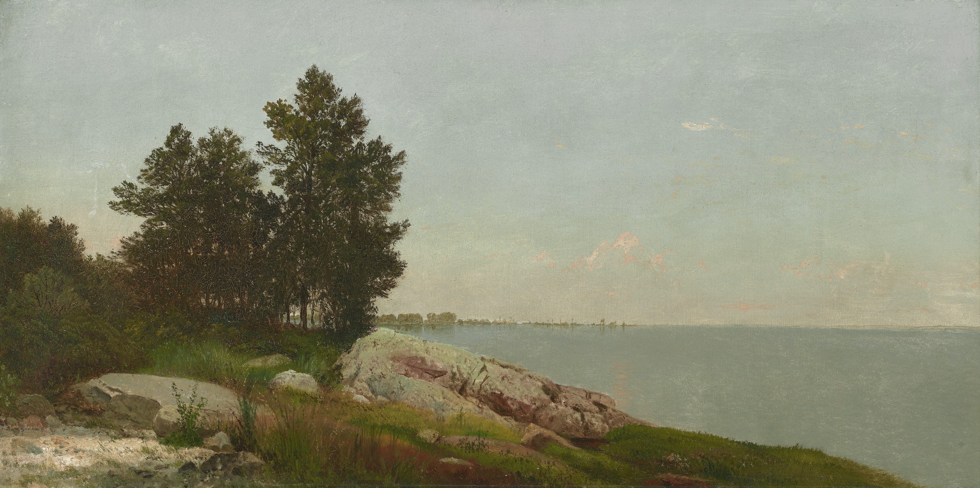 John Frederick Kensett — Исследование на Лонг-Айленд-Саунд в Дариене, штат Коннектикут