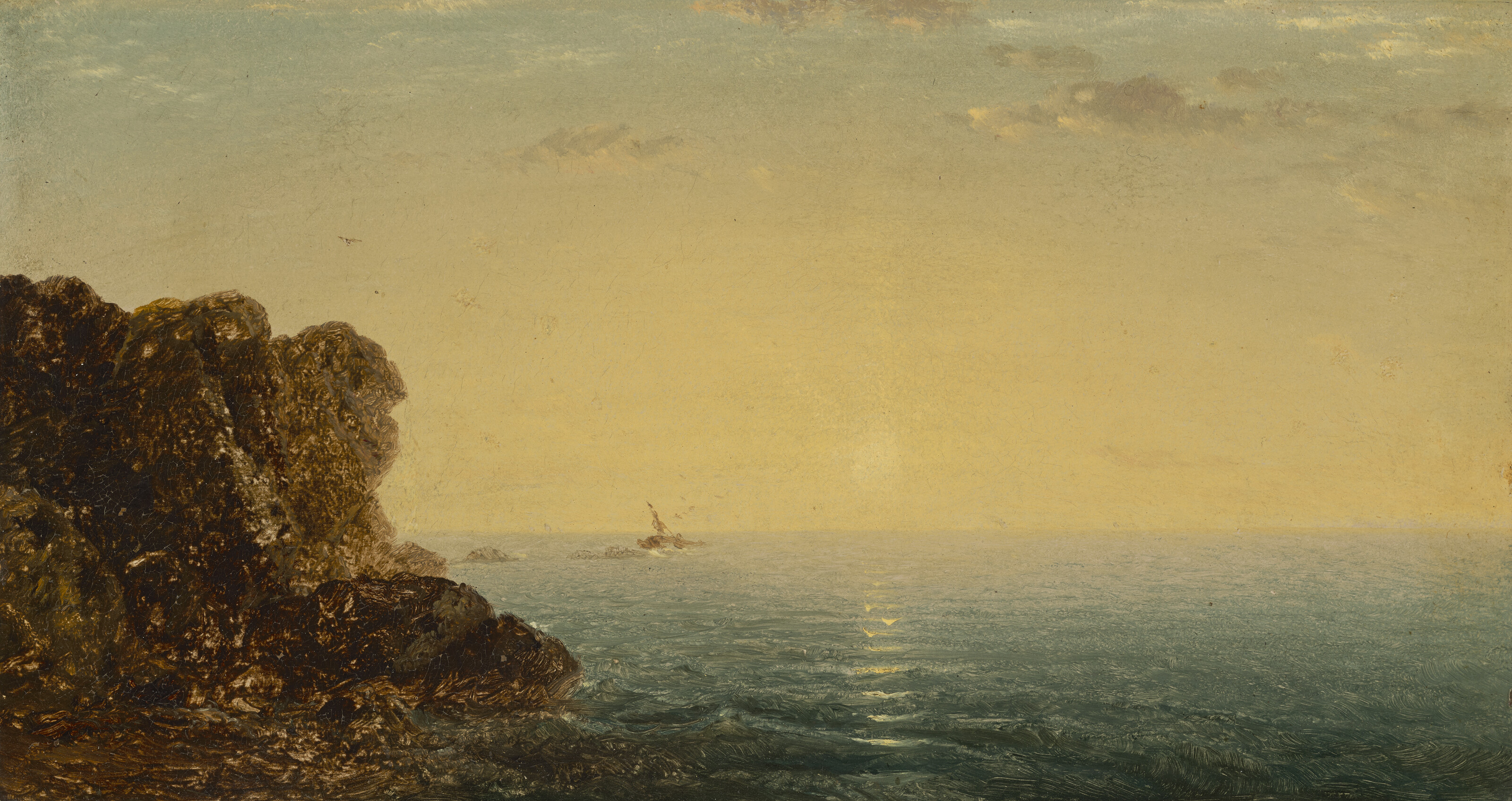 John Frederick Kensett — Закат над Ньюпортом