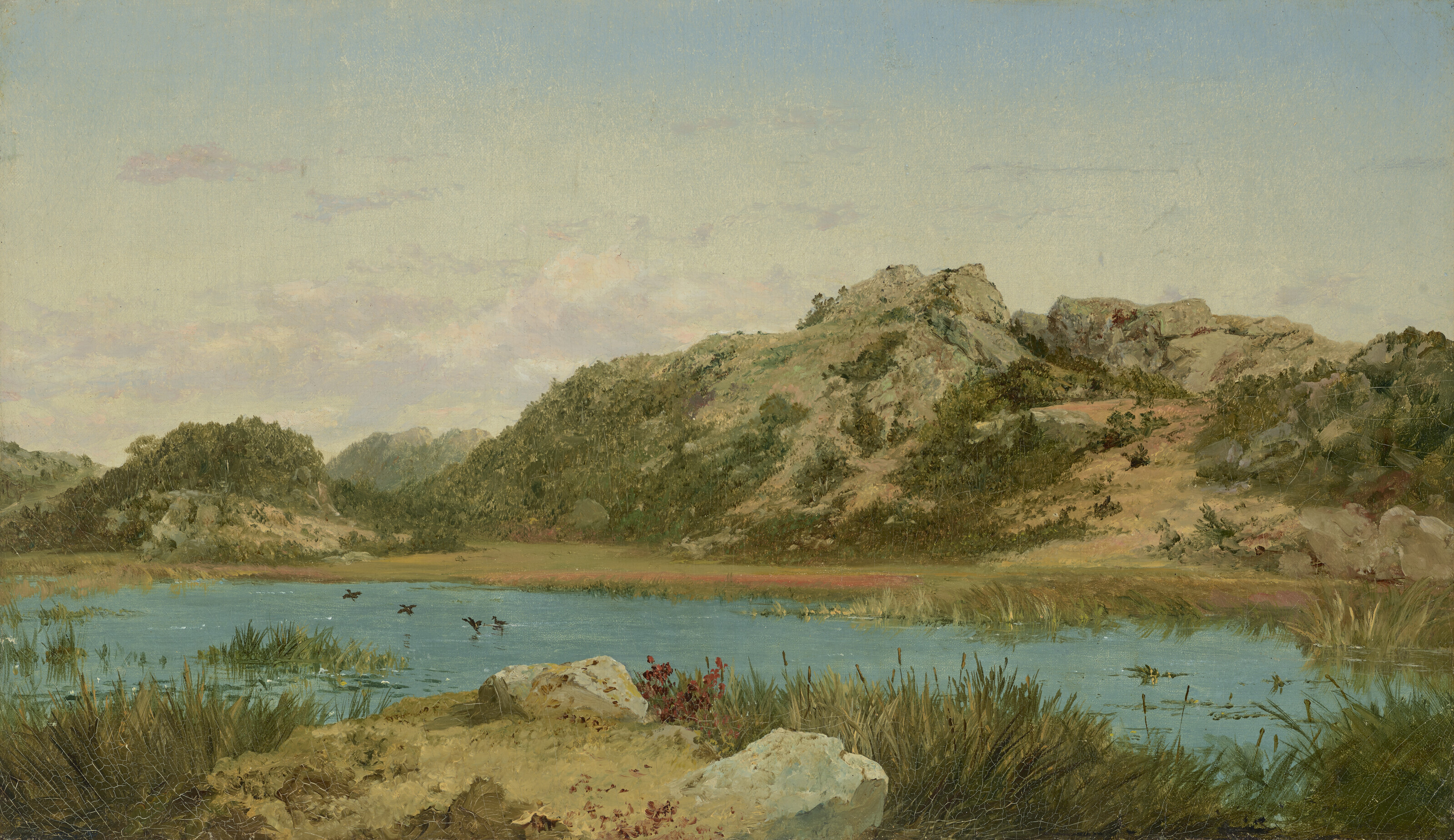 John Frederick Kensett — Пруд, недалеко от Ньюпорта, Род-Айленд