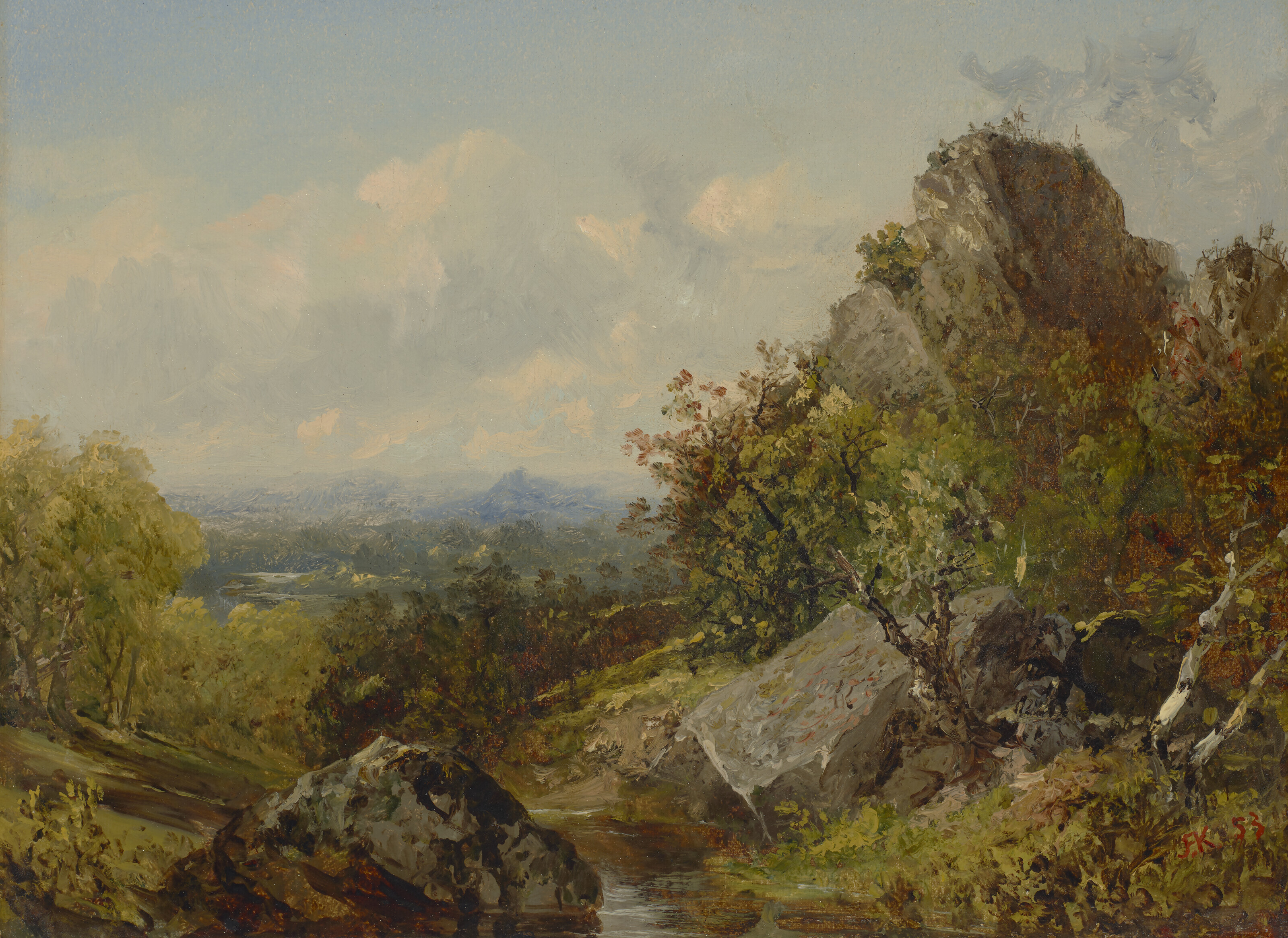 John Frederick Kensett — Вид с валунов