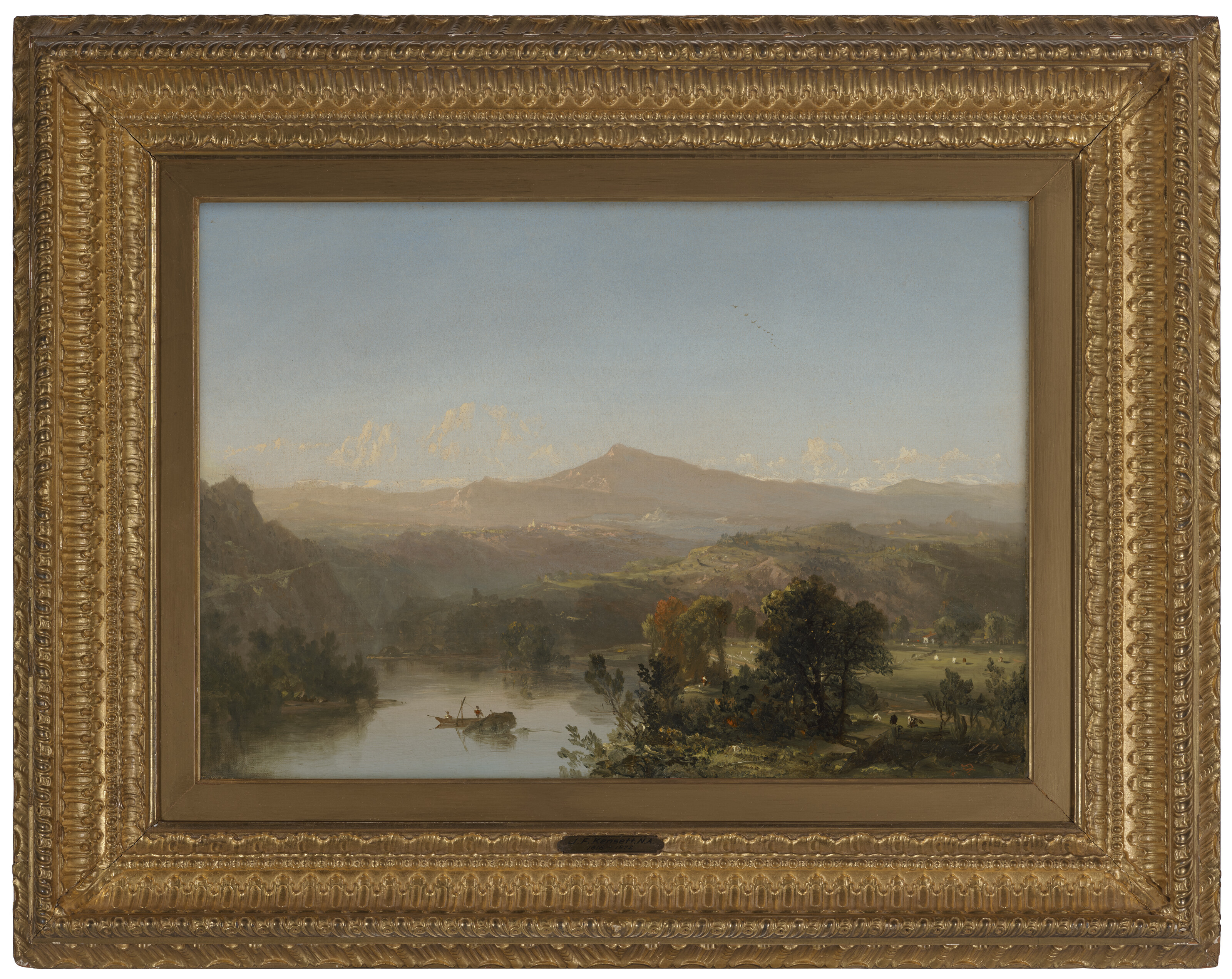 John Frederick Kensett — Вид на реку и горы, изображение 2