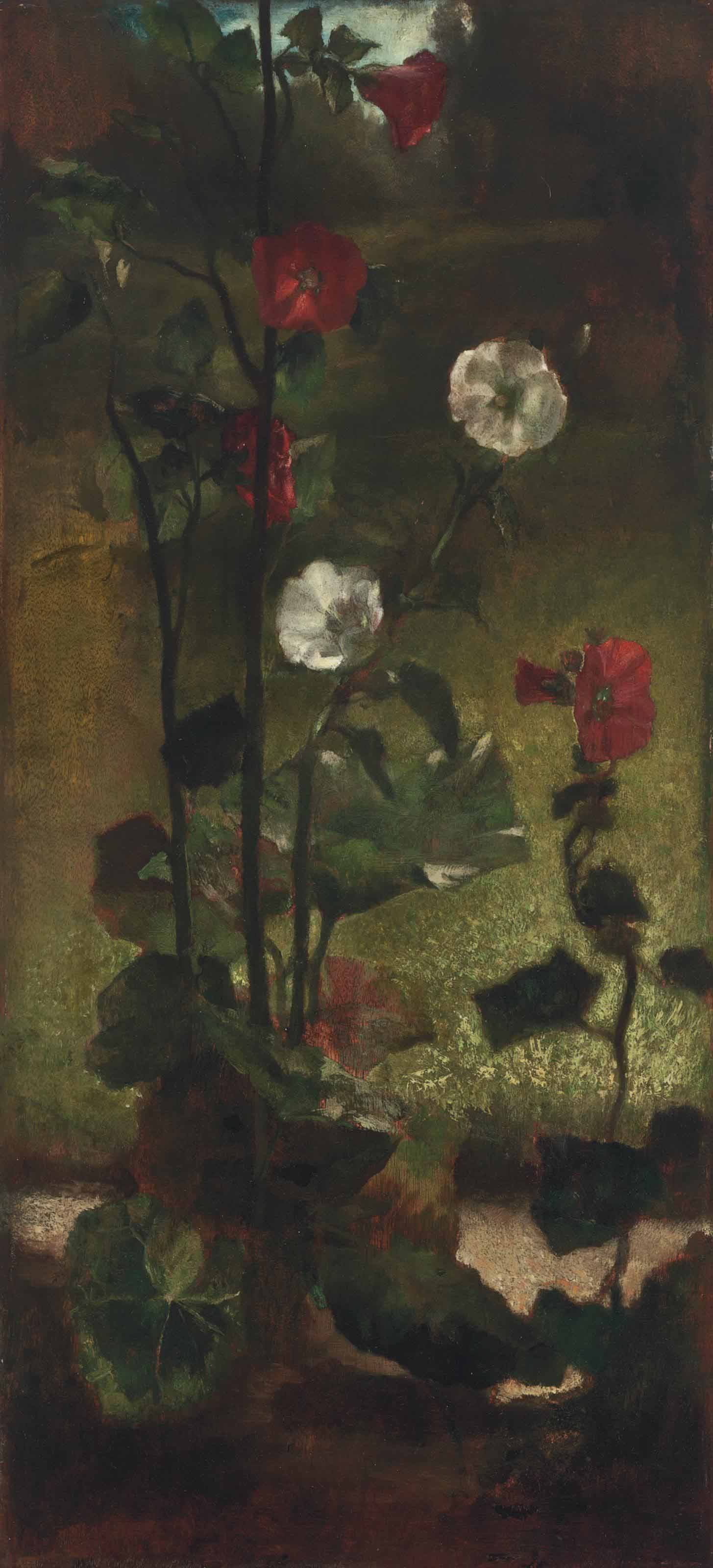 John La Farge — Мальвы