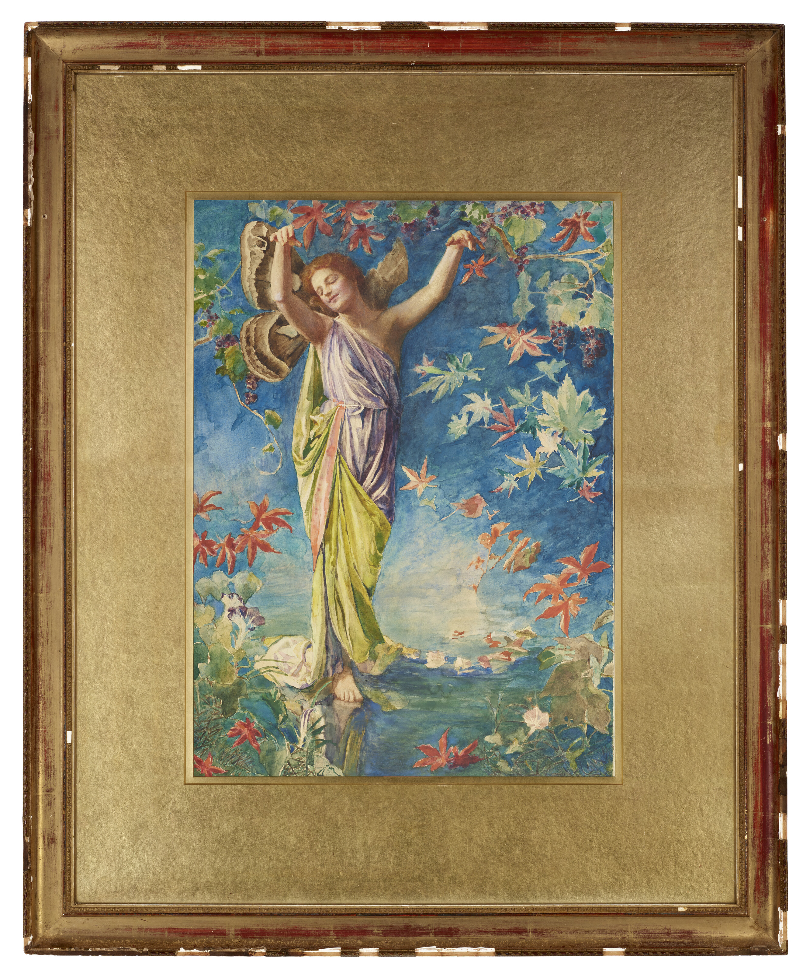 John La Farge — Осенние разбрасывающие листья, изображение 2