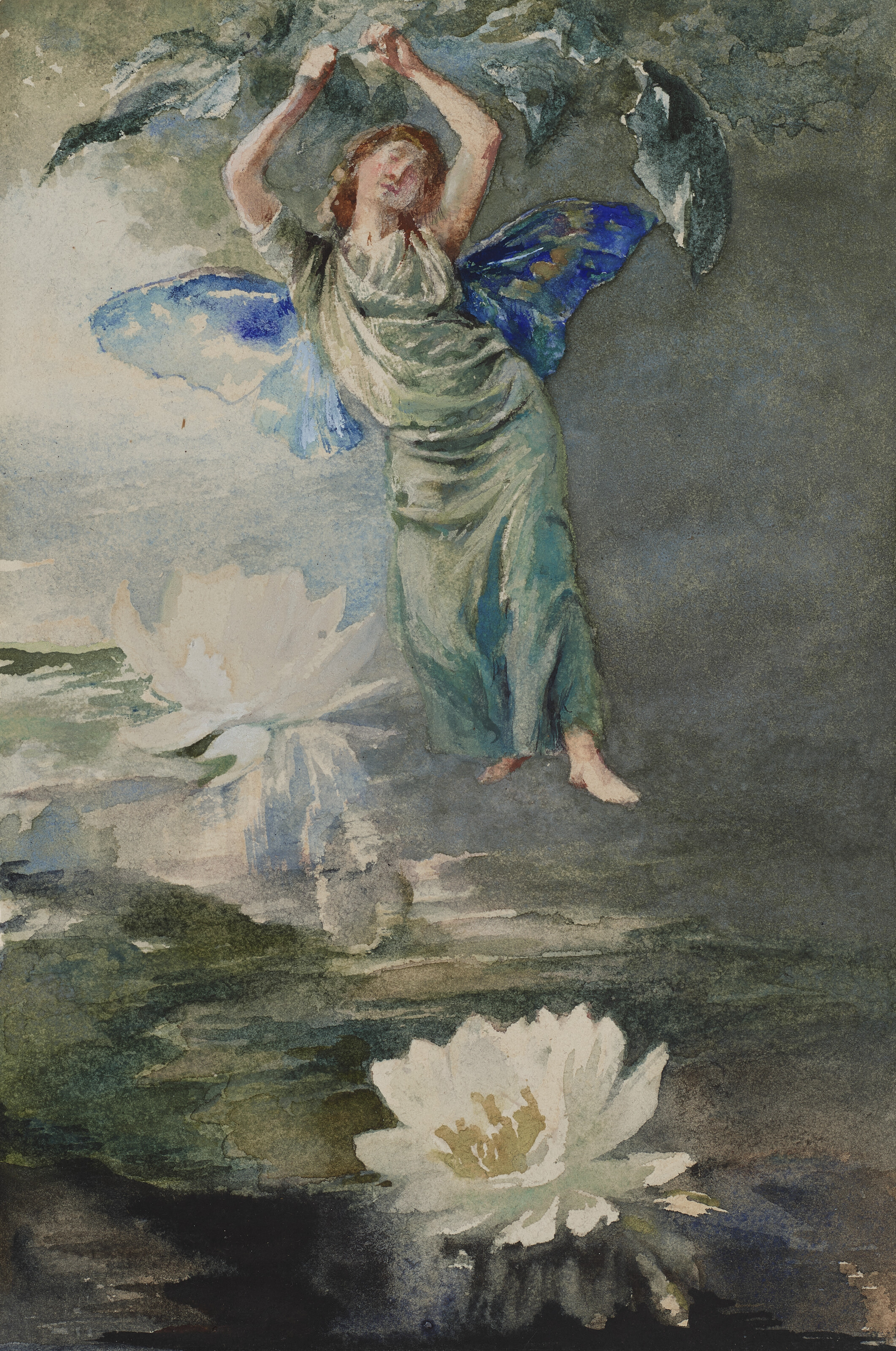 John La Farge — Фея водяной лилии