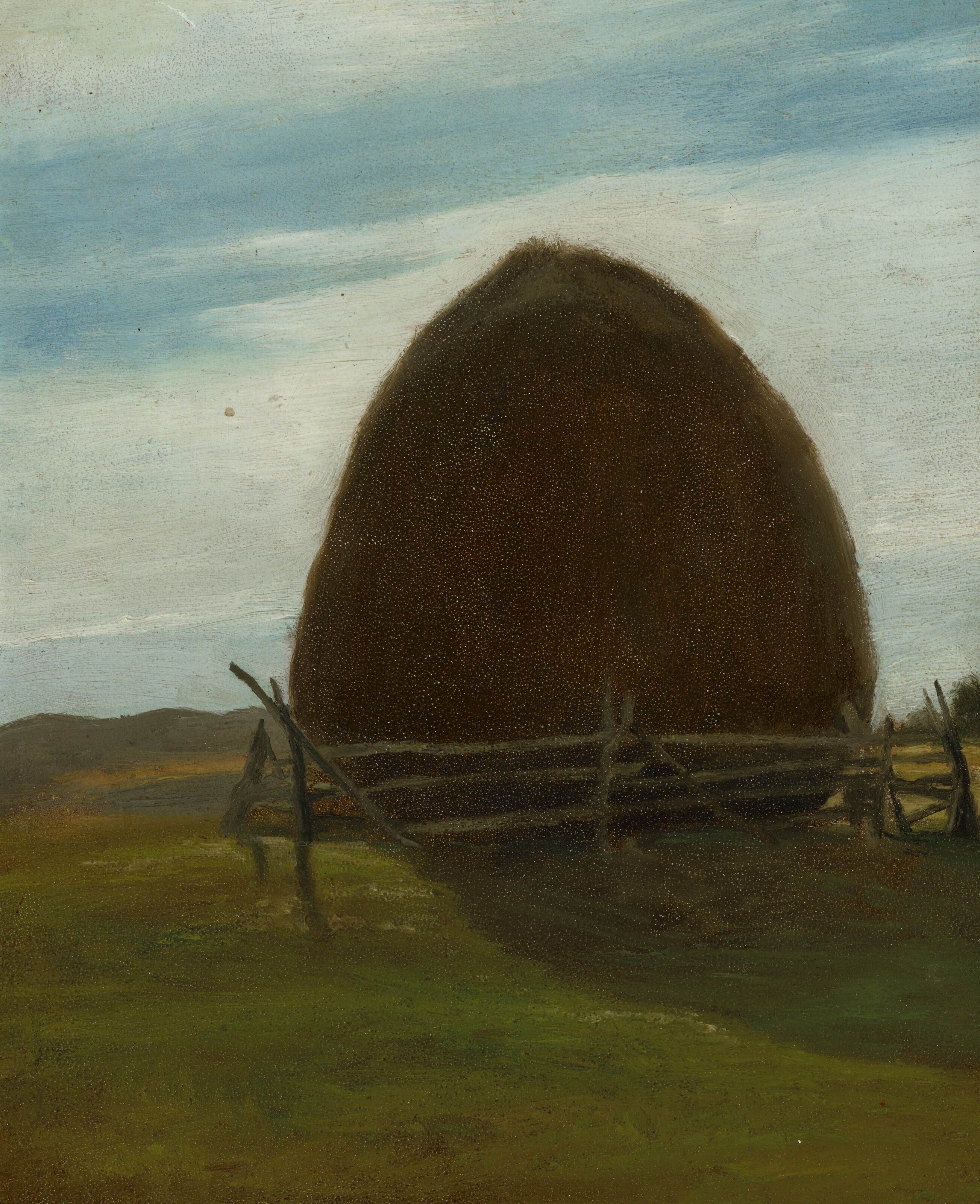 John La Farge — Вторая половина дня: Бело-голубое небо, Стог сена.