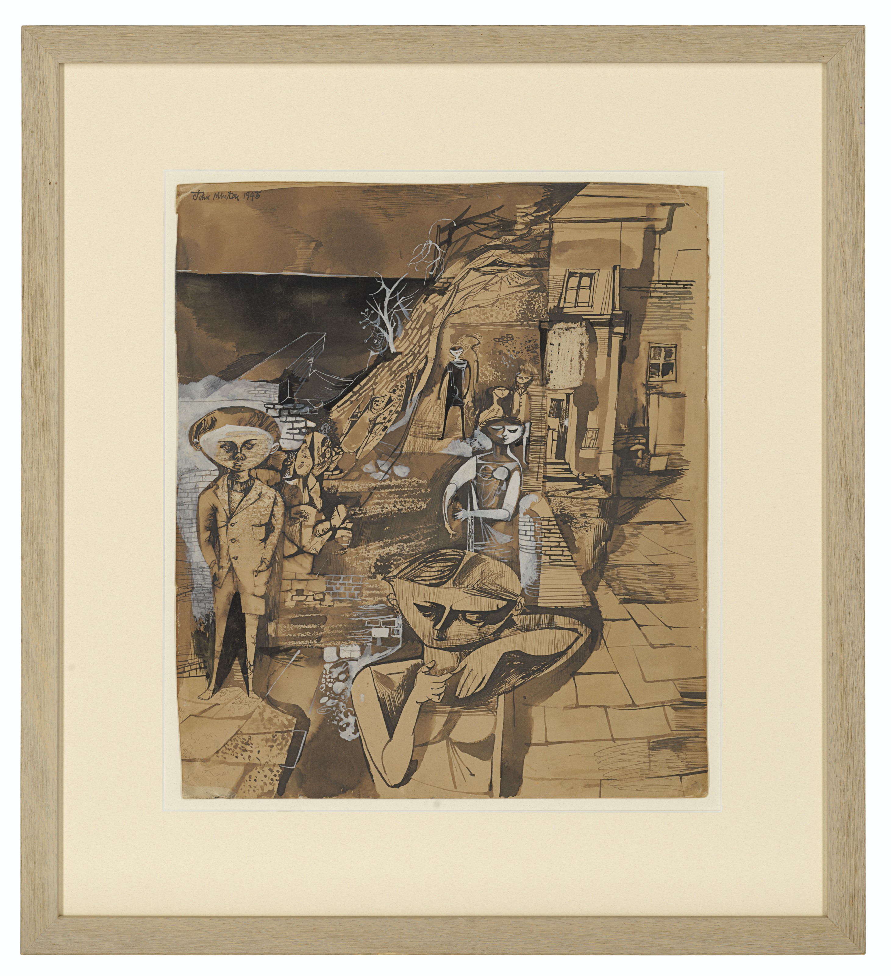 John Minton — Дети на берегу моря, изображение 2