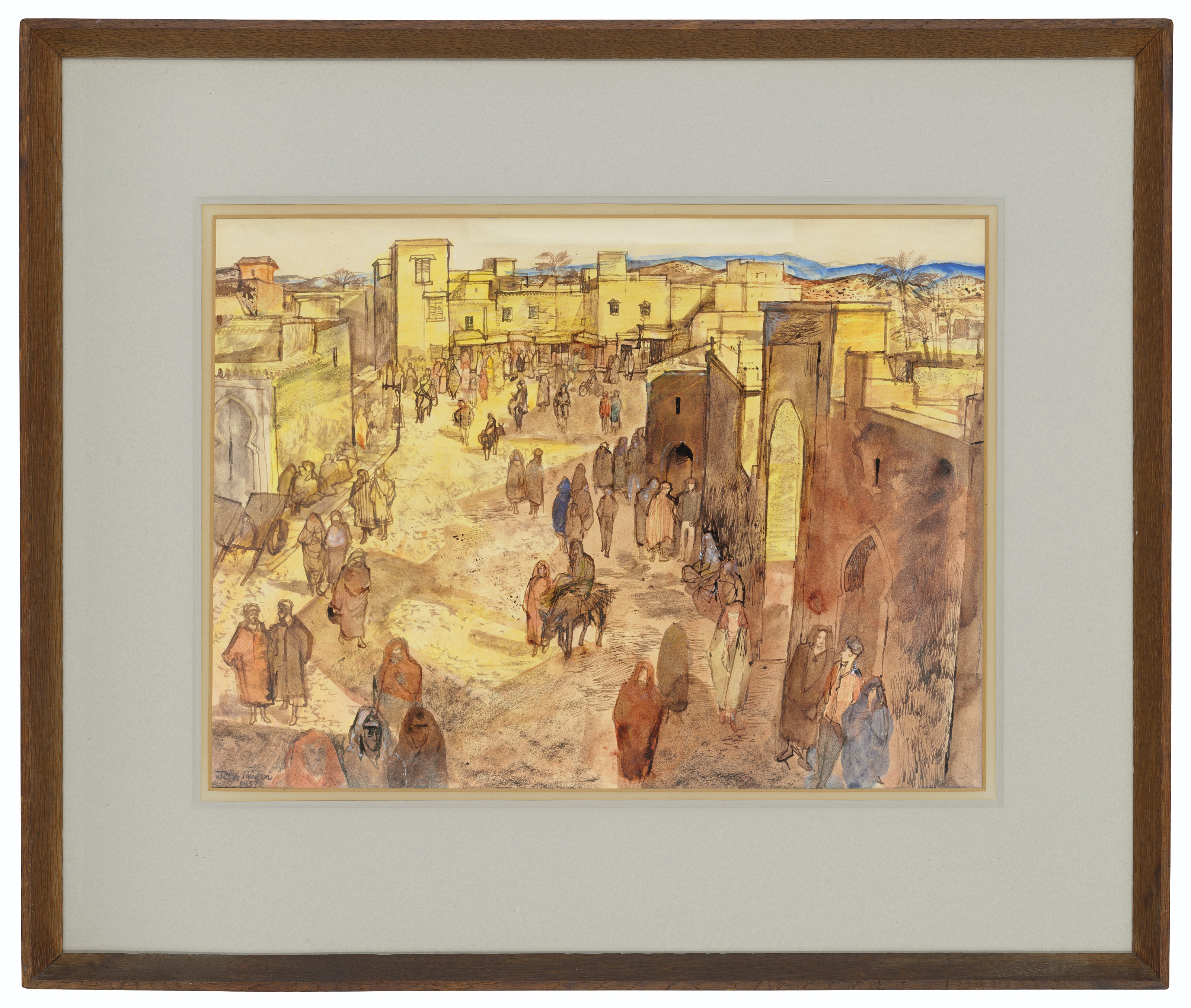 John Minton — Рыночная площадь, Тарудант, изображение 2