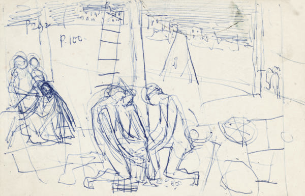 John Minton — Исследование, посвященное смерти Нельсона, стоящему мужчине и исследованию головы мужчины