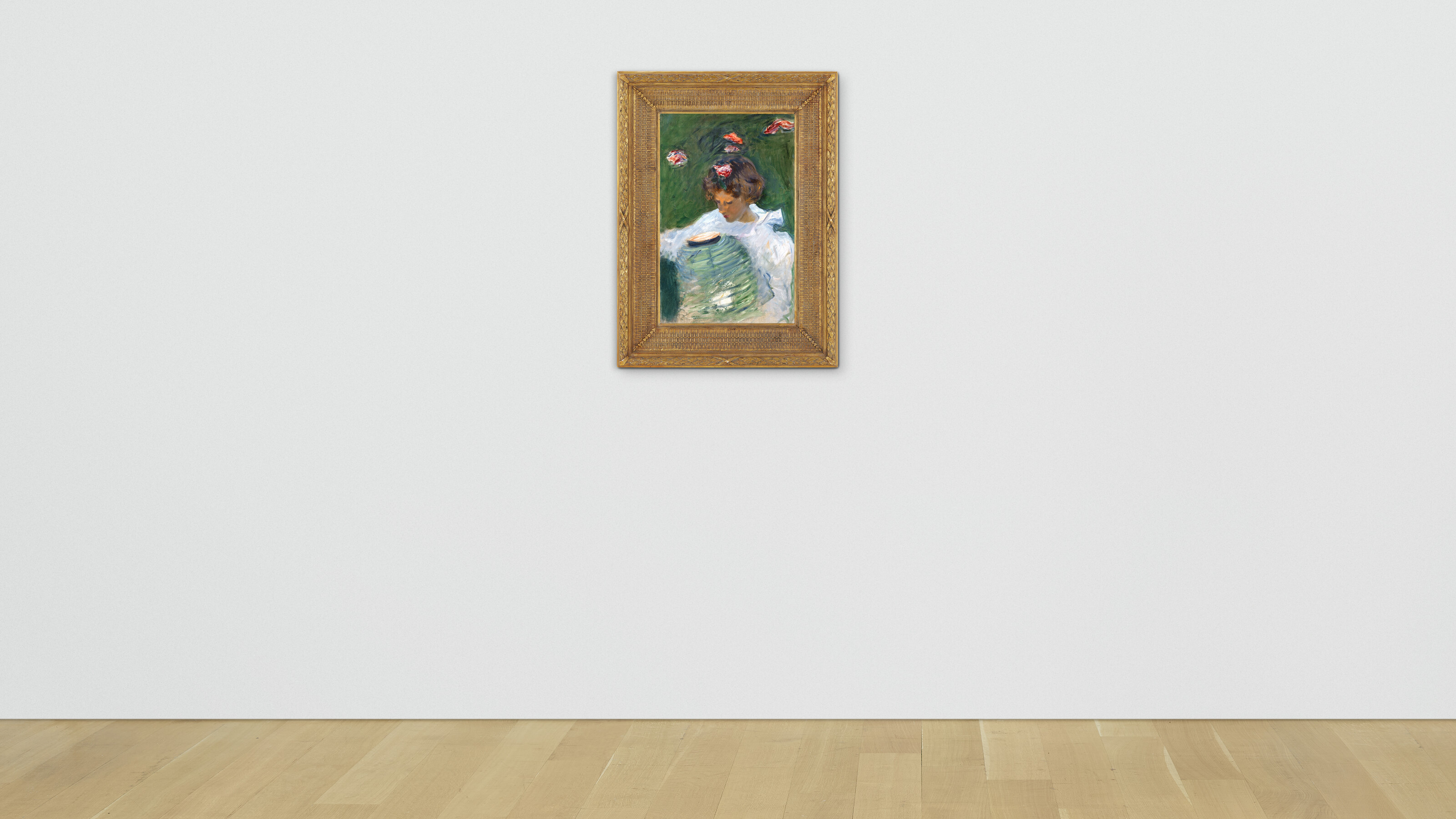John Singer Sargent — Этюд для "Гвоздики, Лилии, Лилейника, розы", изображение 3