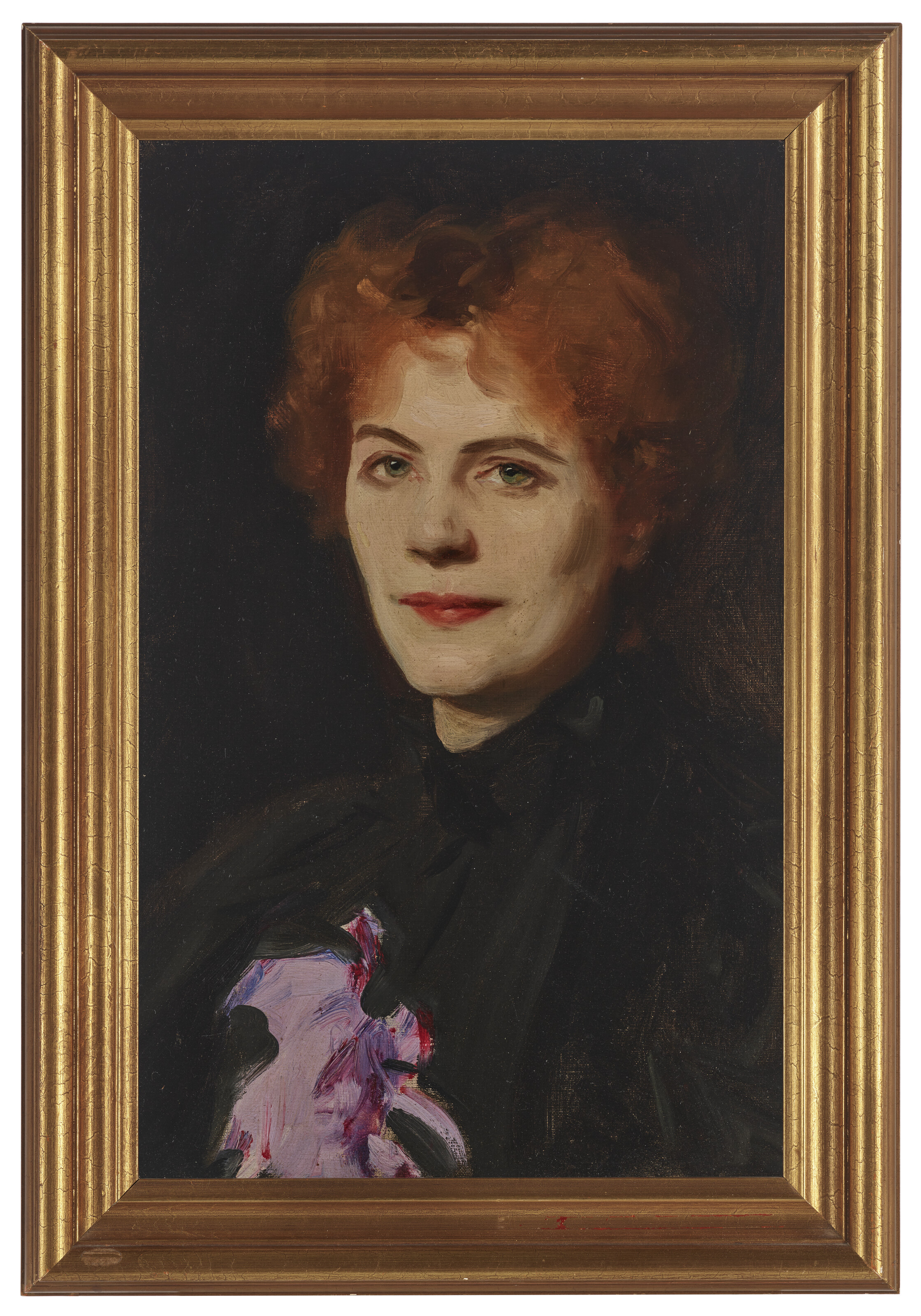 John Singer Sargent — Женщина с орхидеей Каттлея, изображение 2