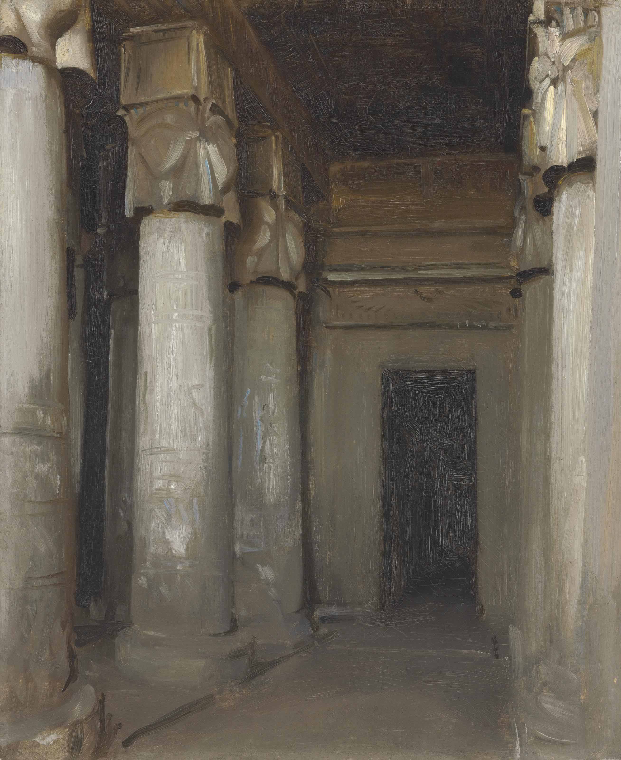 John Singer Sargent — Храм в Дендерах
