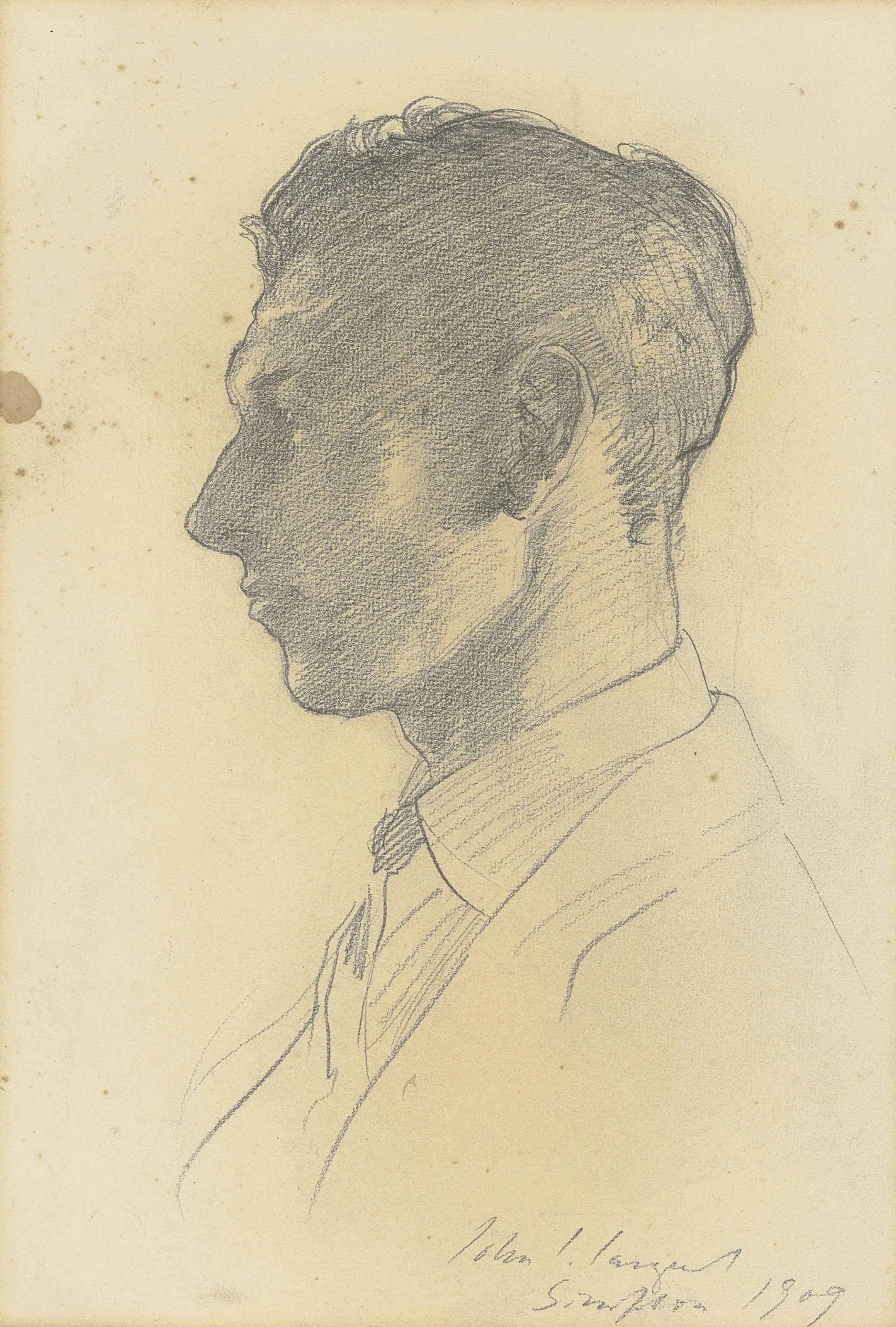 John Singer Sargent — Портрет Леонарда "Джинкса" Харрисона (1870 - 1939)
