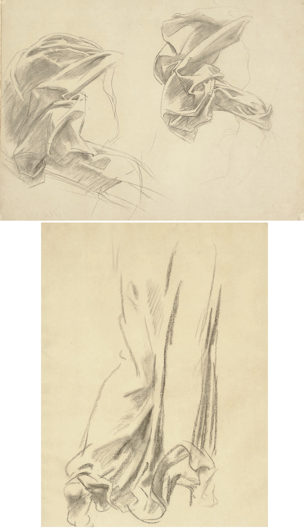 John Singer Sargent — Эскизы драпировок для фресок в Бостонской публичной библиотеке