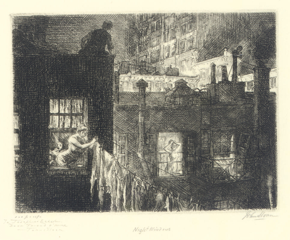 John Sloan — Ночные окна (M. 152)