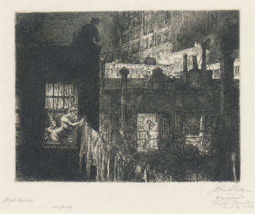 John Sloan — Ночные окна (азбука Морзе 152)