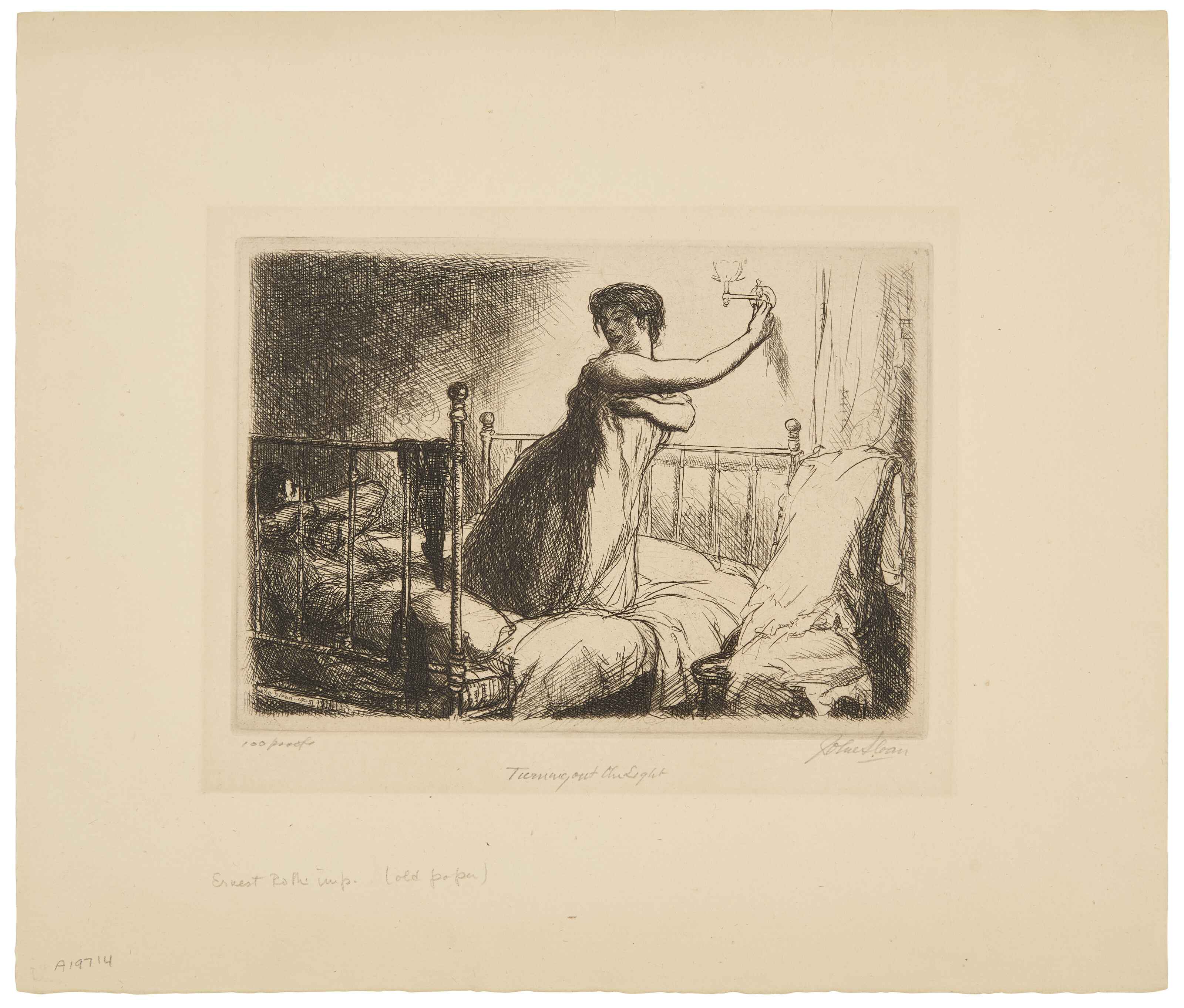 John Sloan — Выключаю свет, отрывок из жизни Нью-Йорка.