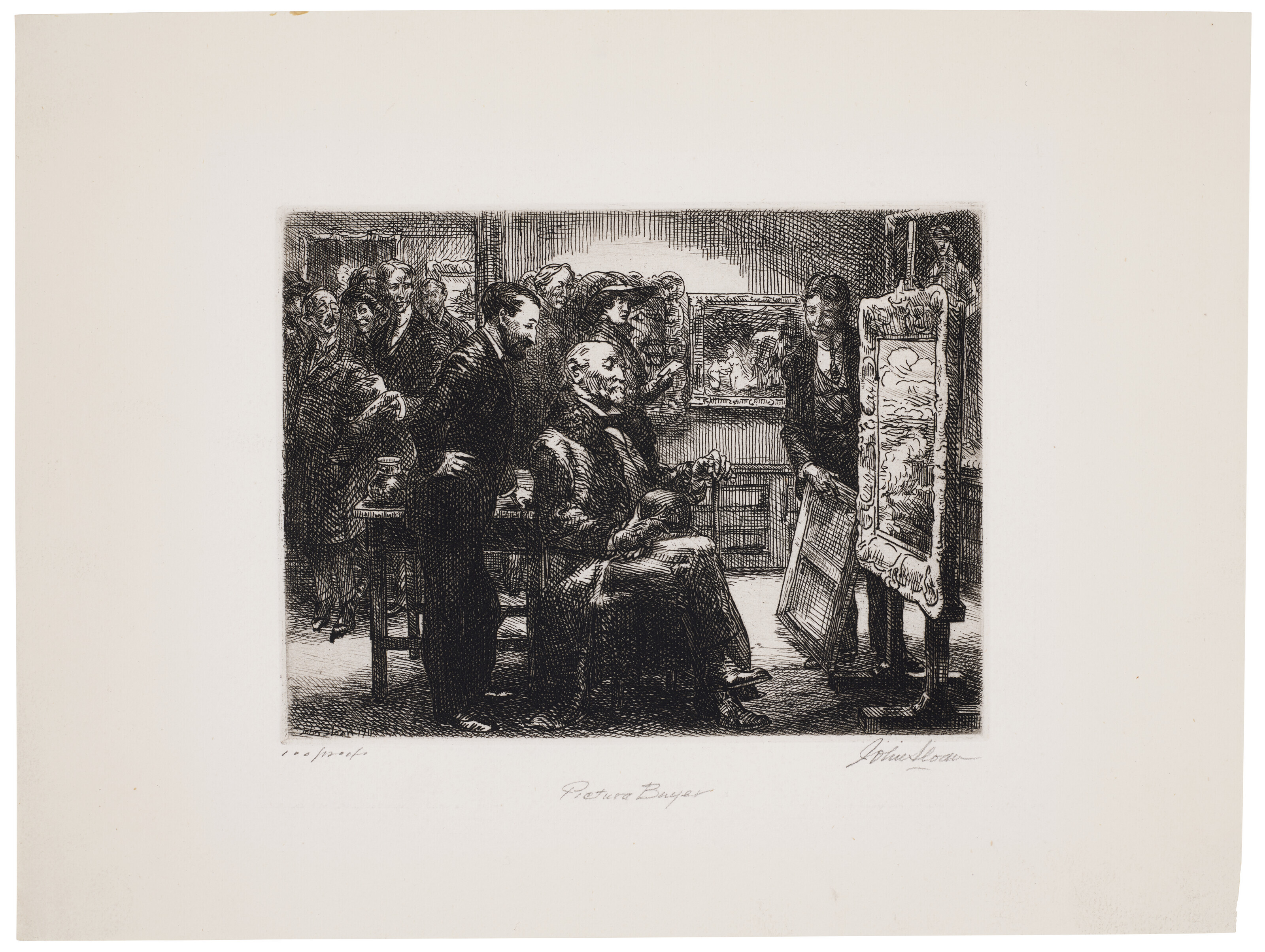 John Sloan — Покупатель картины