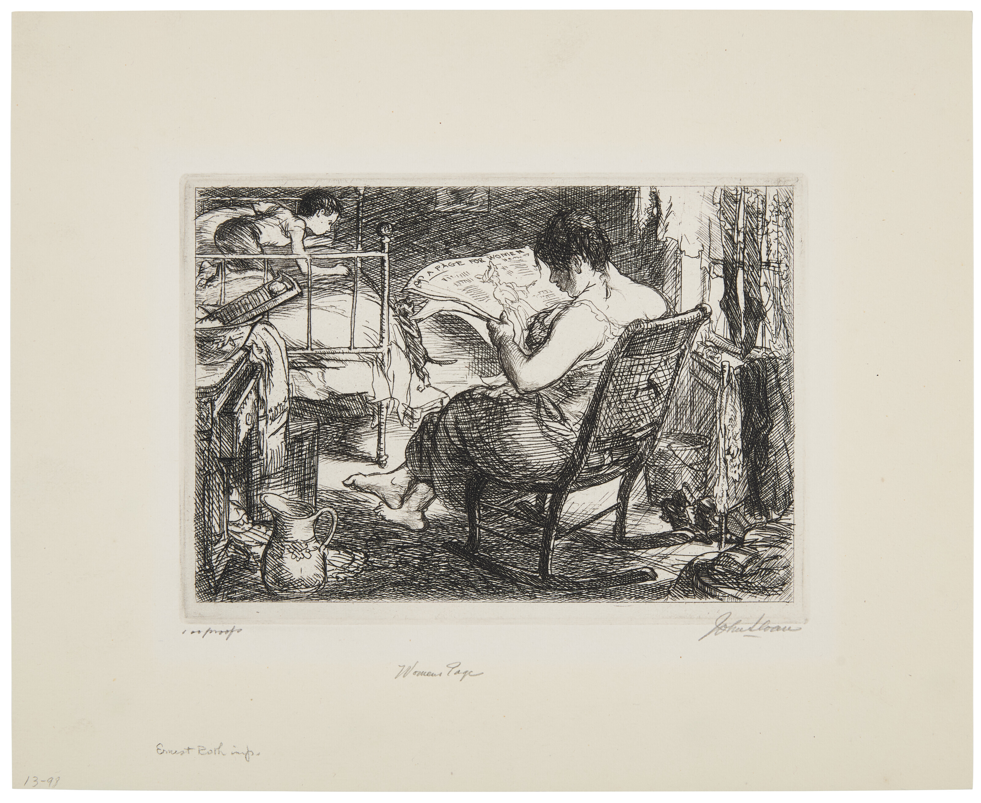 John Sloan — Женская страничка из жизни Нью-Йорка