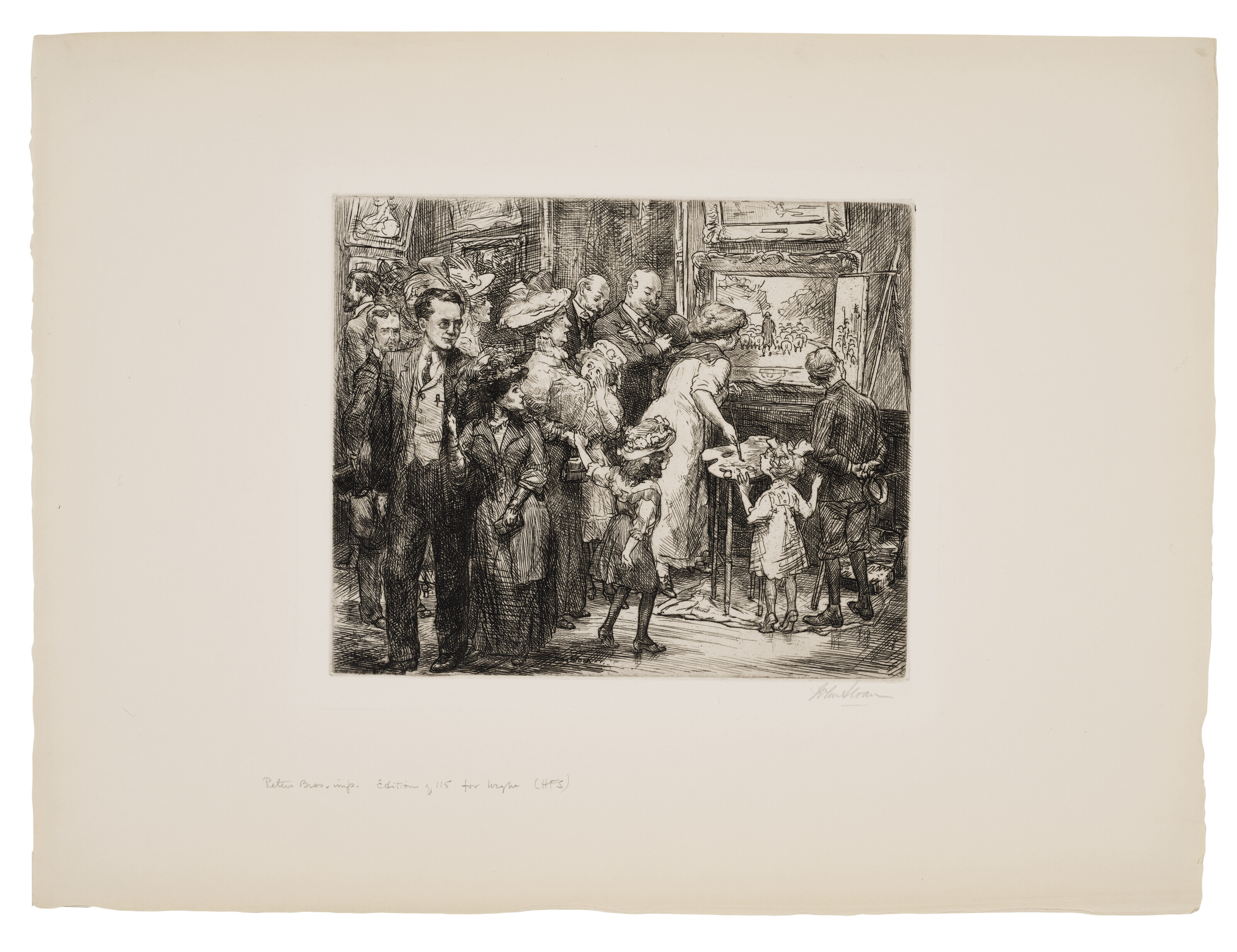John Sloan — Переписчик в музее Метрополитен
