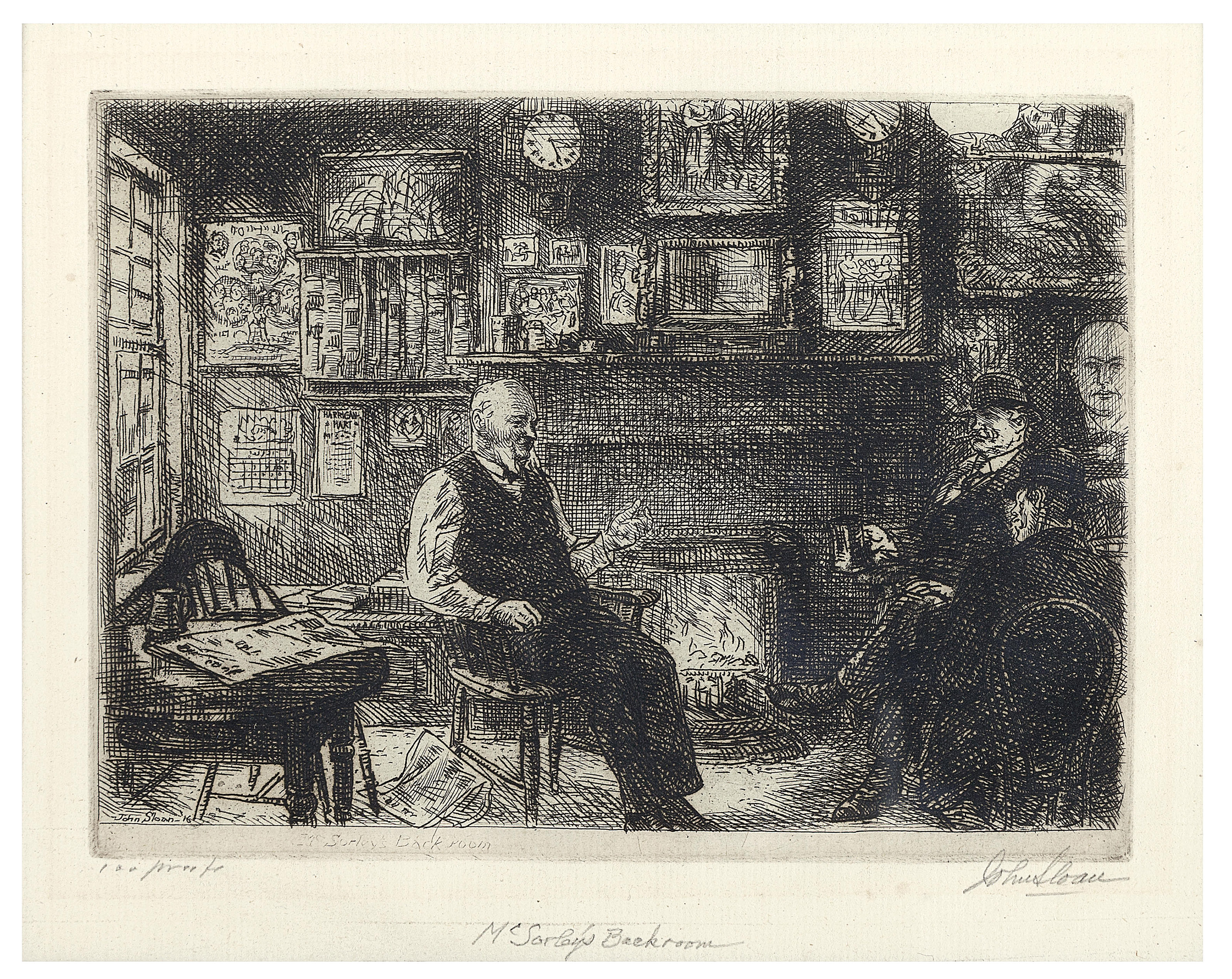 John Sloan — Задняя комната Максорли