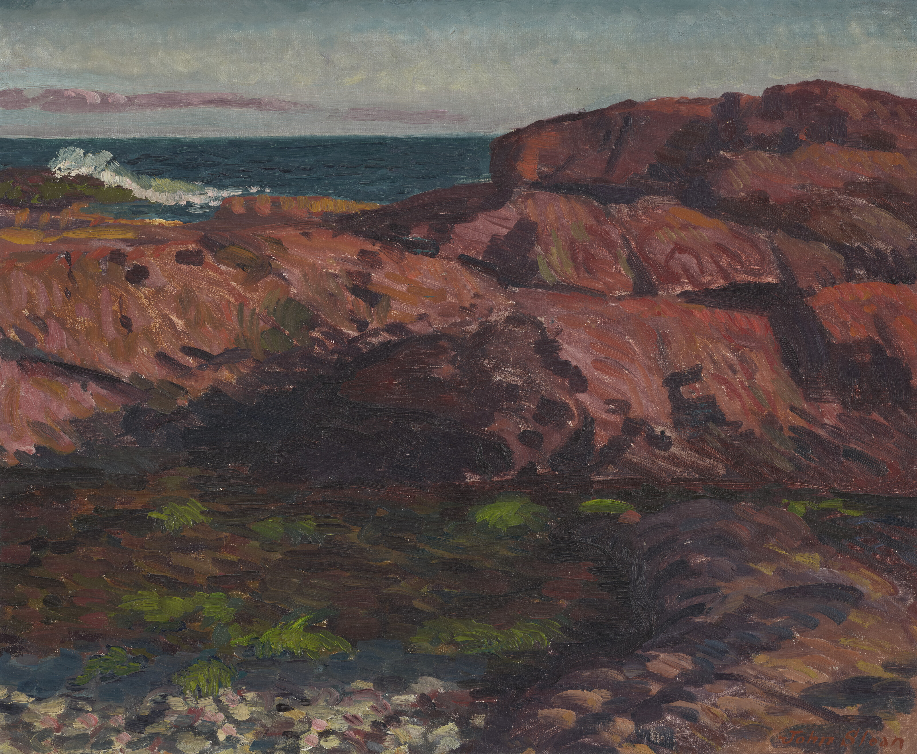 John Sloan — Полдень в Ред-Рокс-Глостер