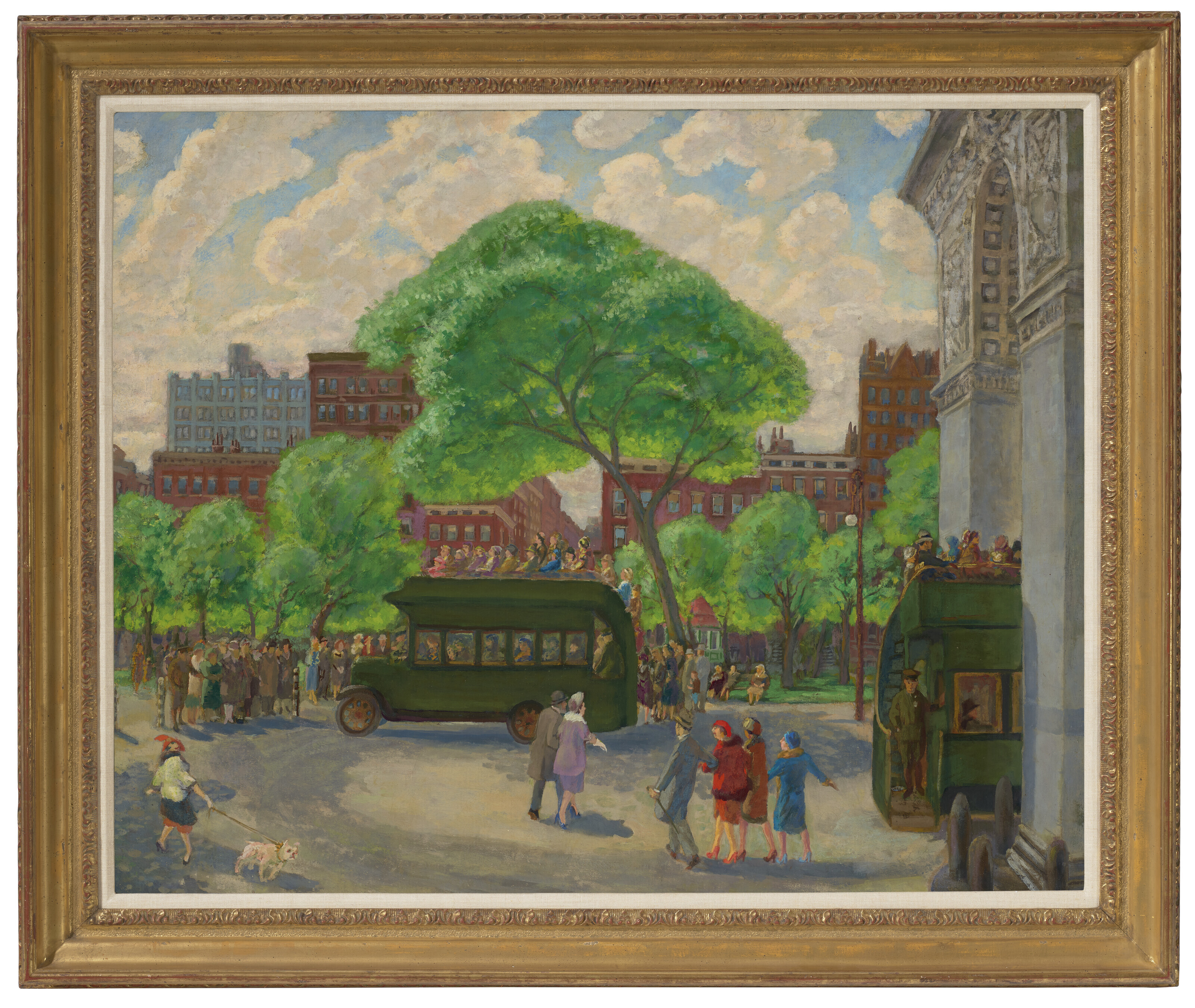 John Sloan — Автобусы на площади, изображение 2