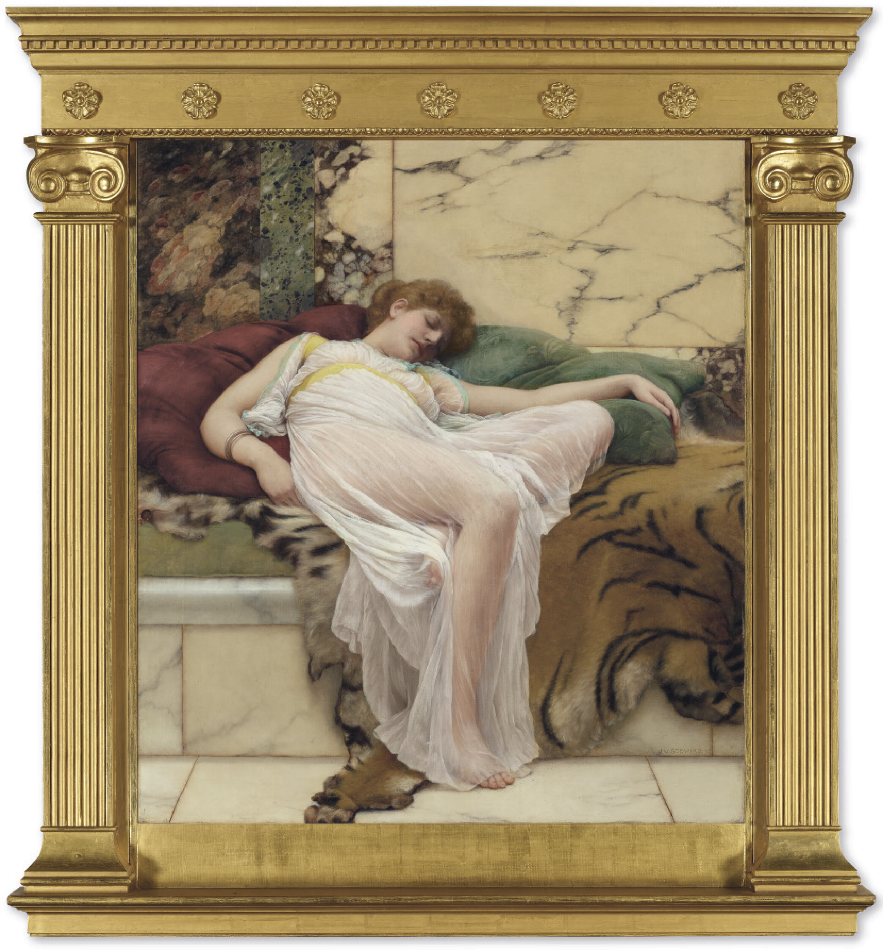 John William Godward — Сиеста, изображение 2