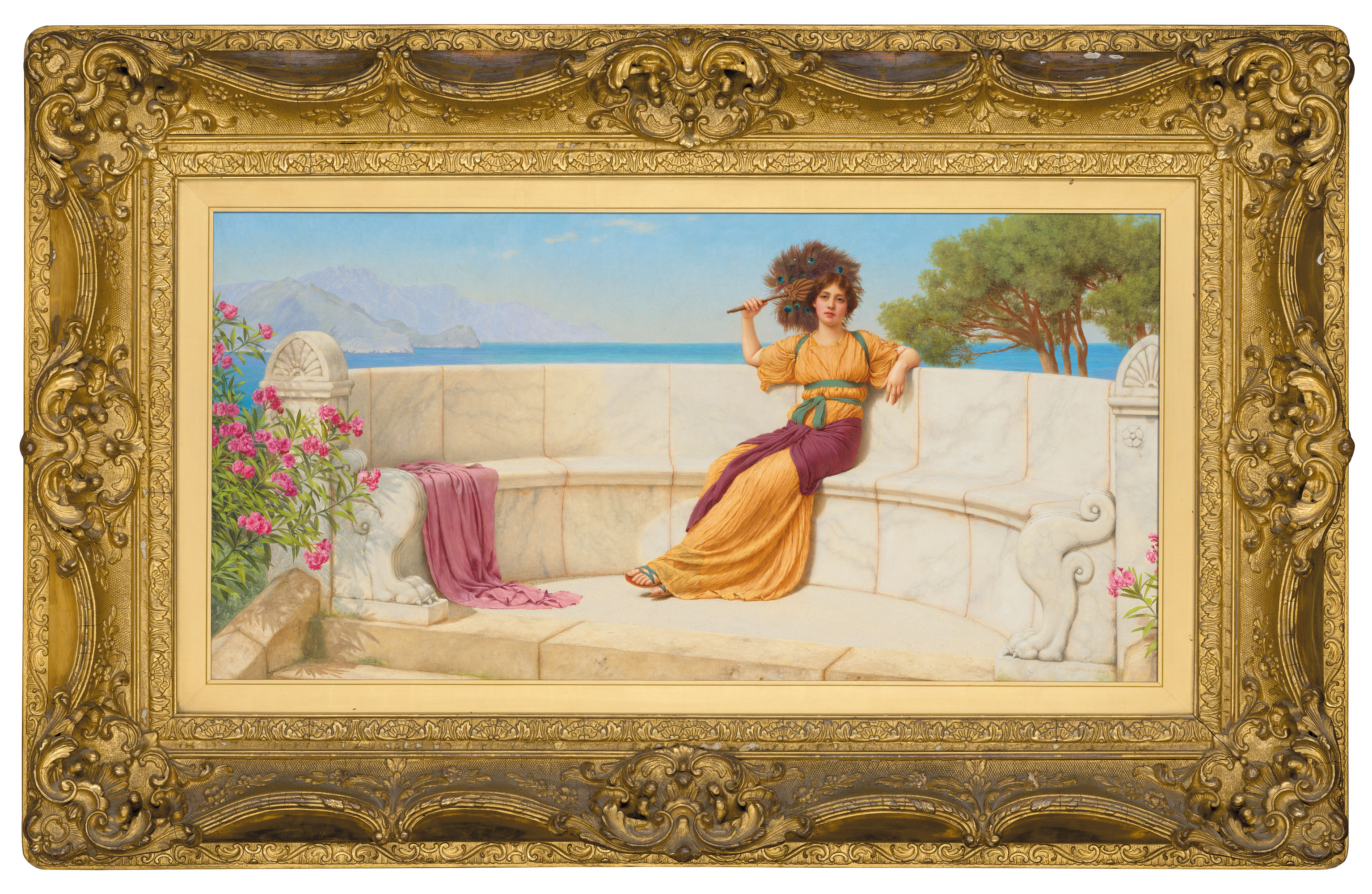 John William Godward — В самом разгаре лета (Мечтательность), изображение 2