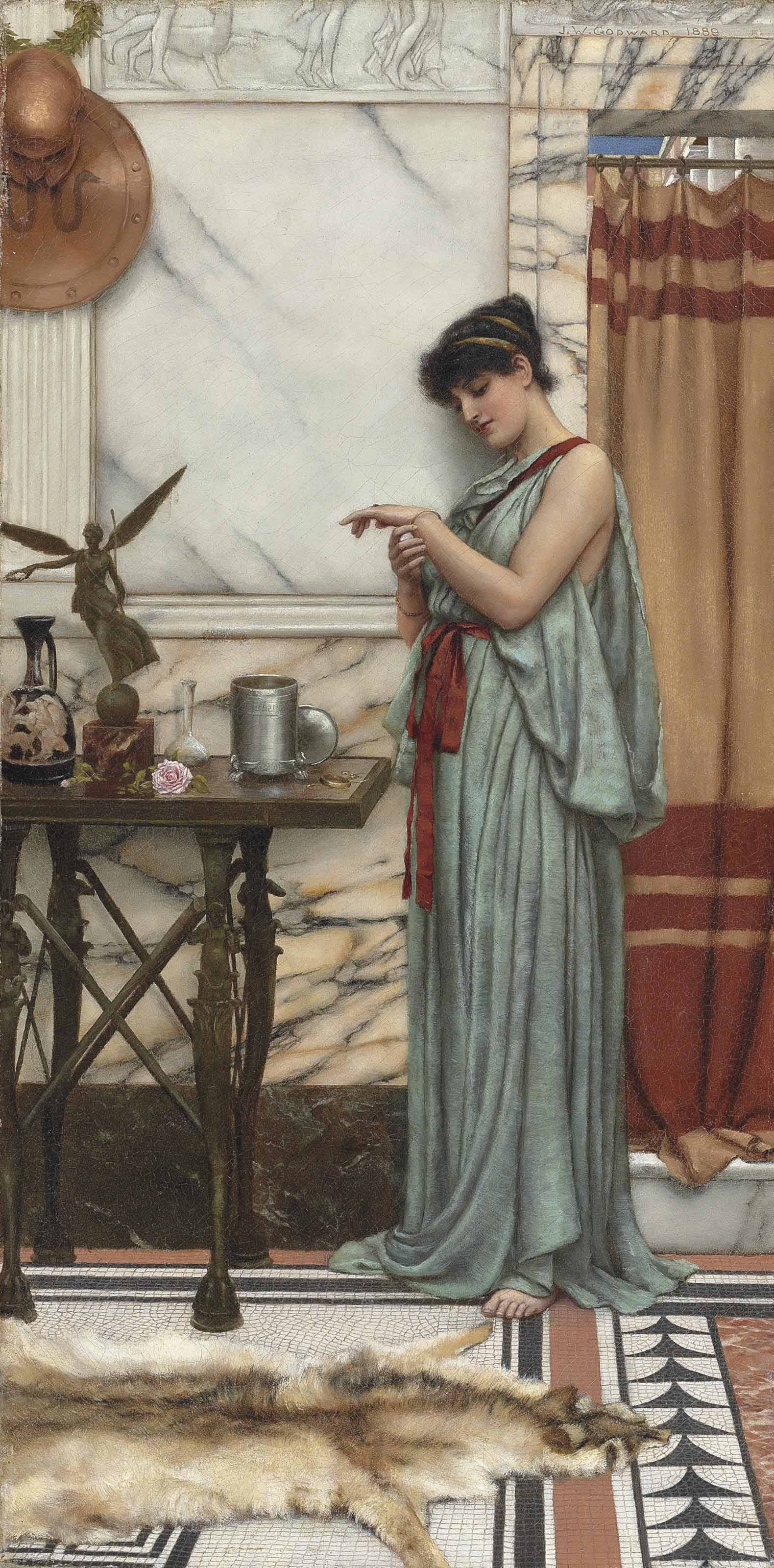 John William Godward — Его подарок на день рождения