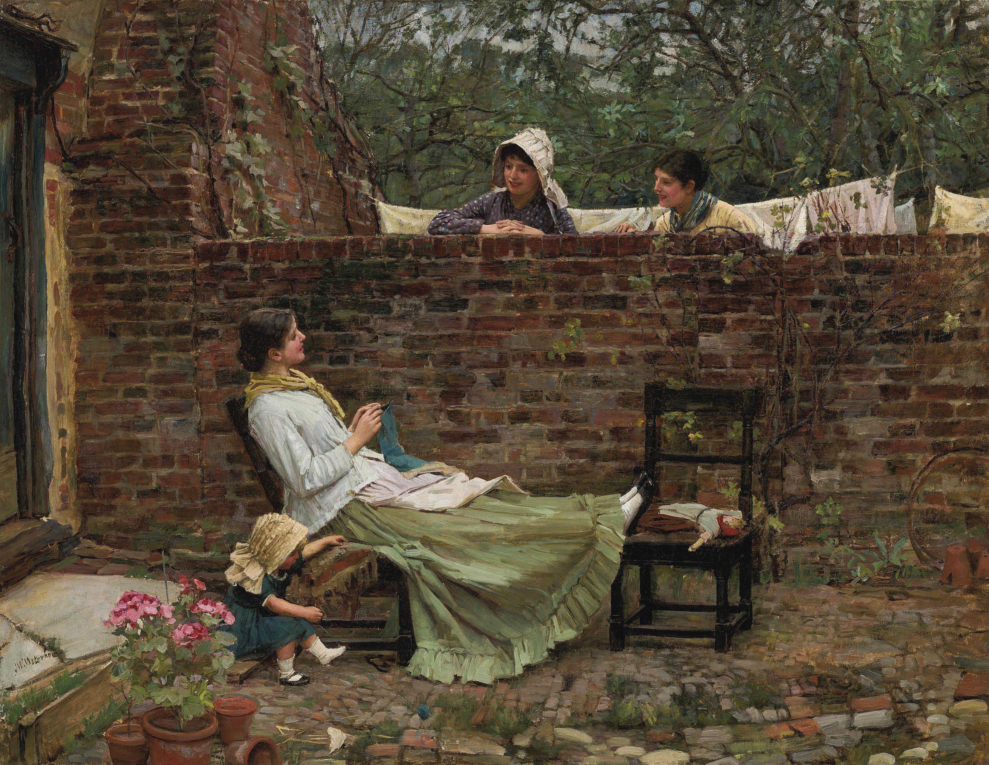 John William Waterhouse — Сплетня