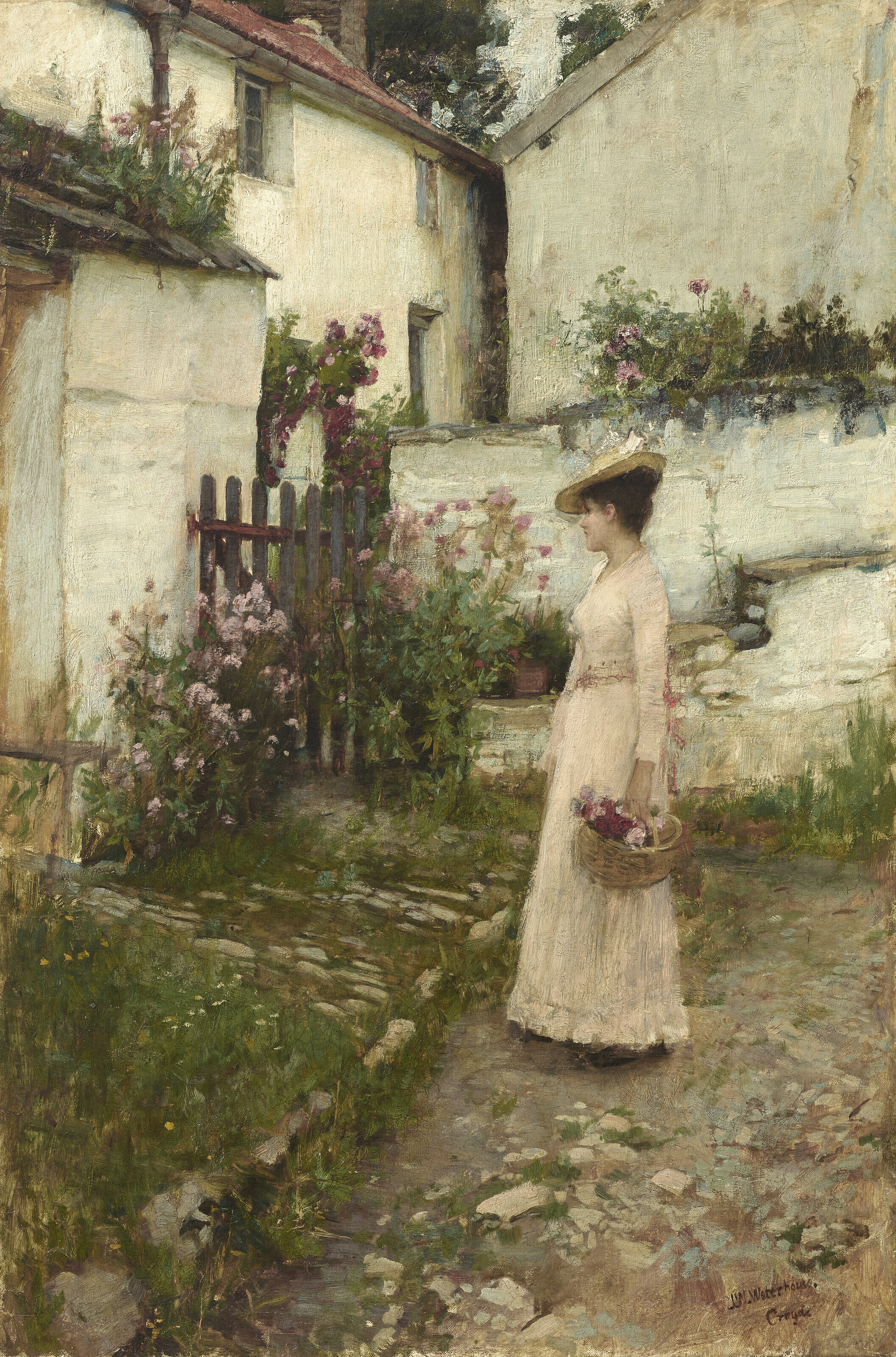John William Waterhouse — Собирал цветы в Девонширском саду