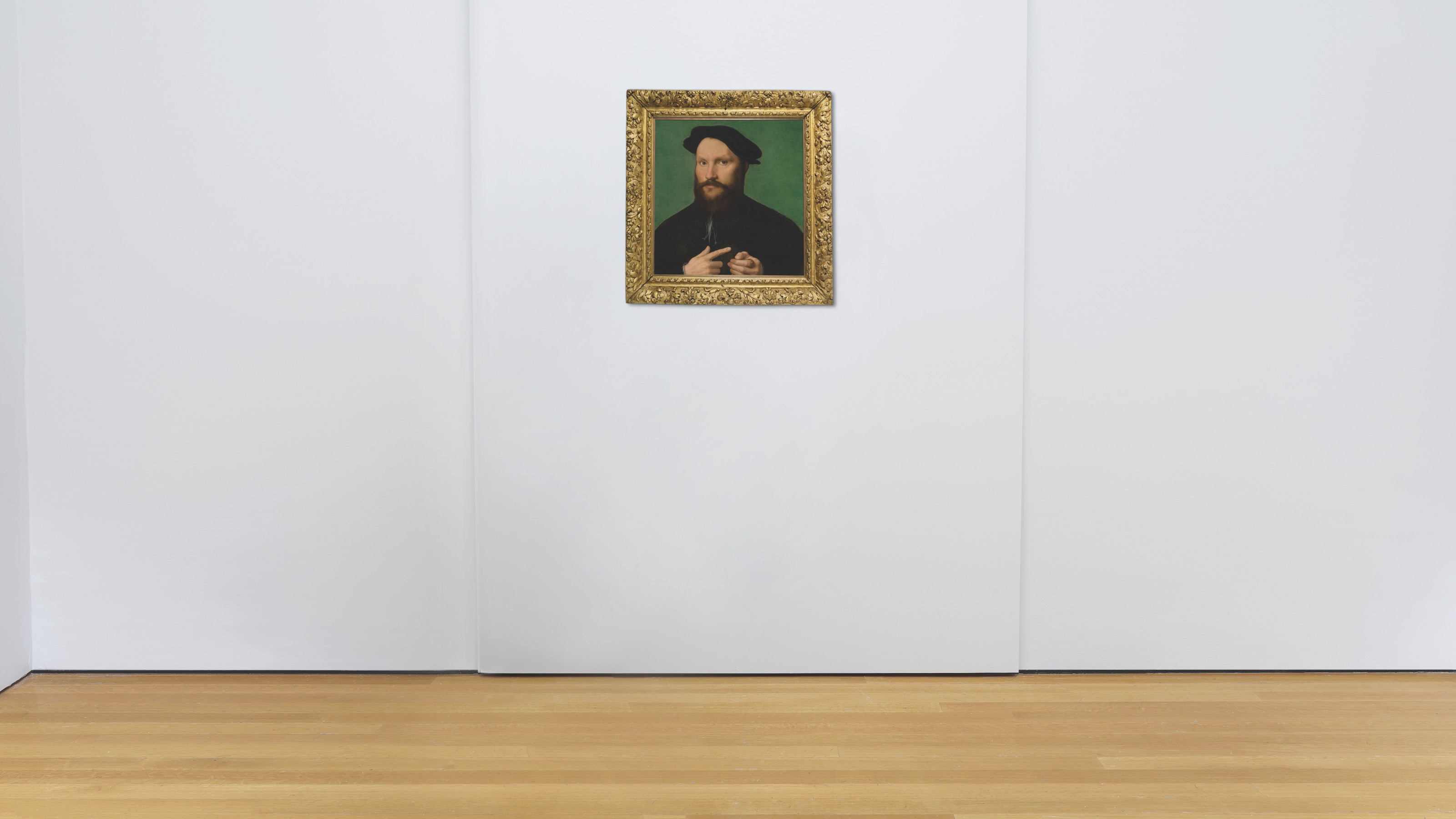 Joos Van Cleve — Портрет бородатого мужчины во весь рост, изображение 5