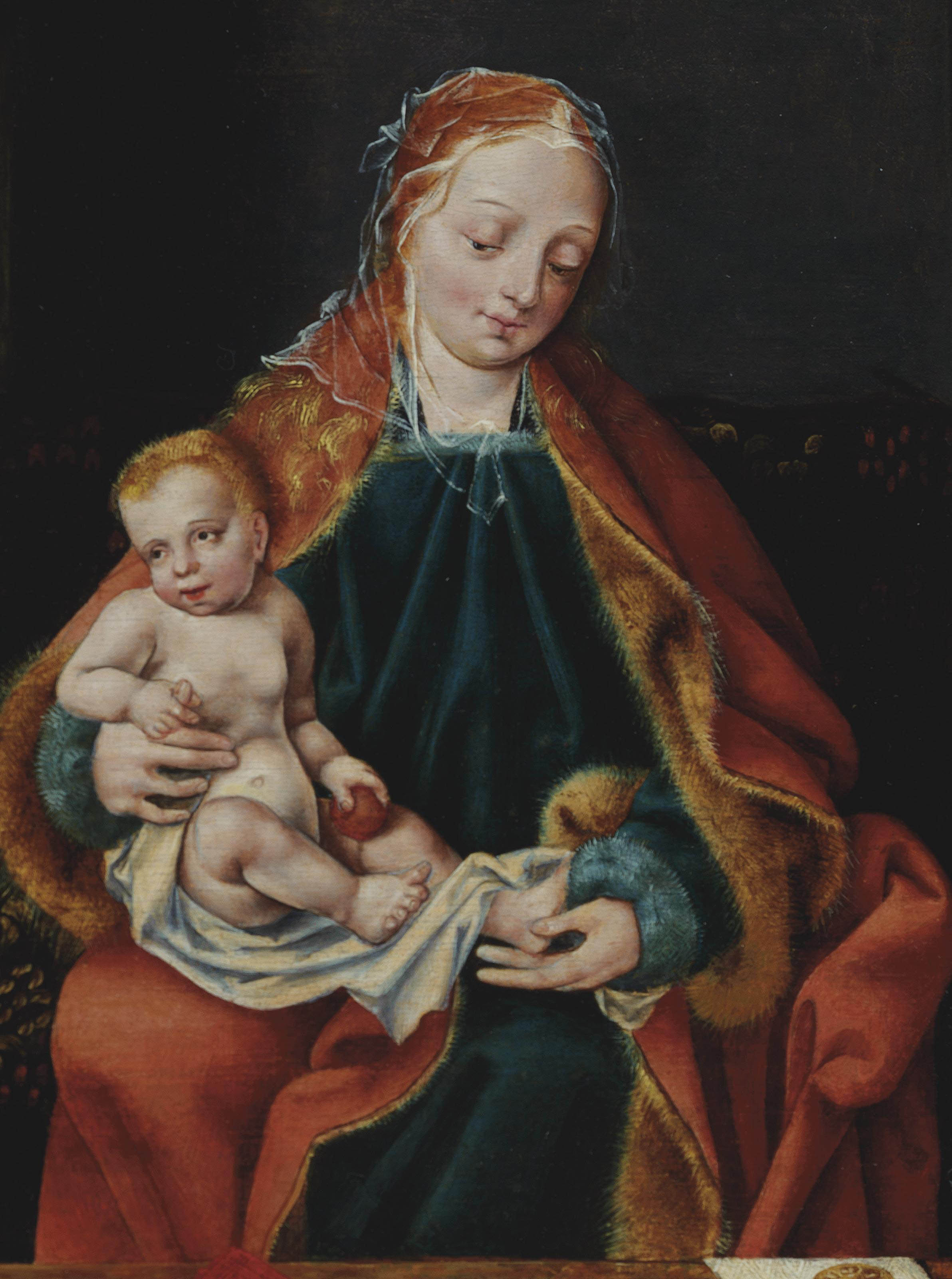 Joos Van Cleve — Дева Мария с младенцем