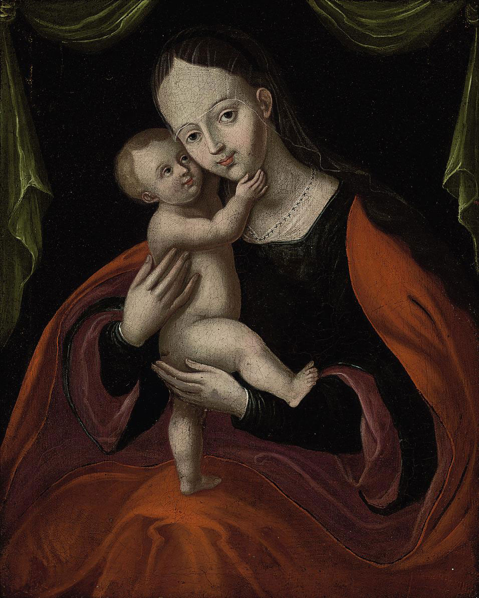 Joos Van Cleve — Дева Мария с младенцем