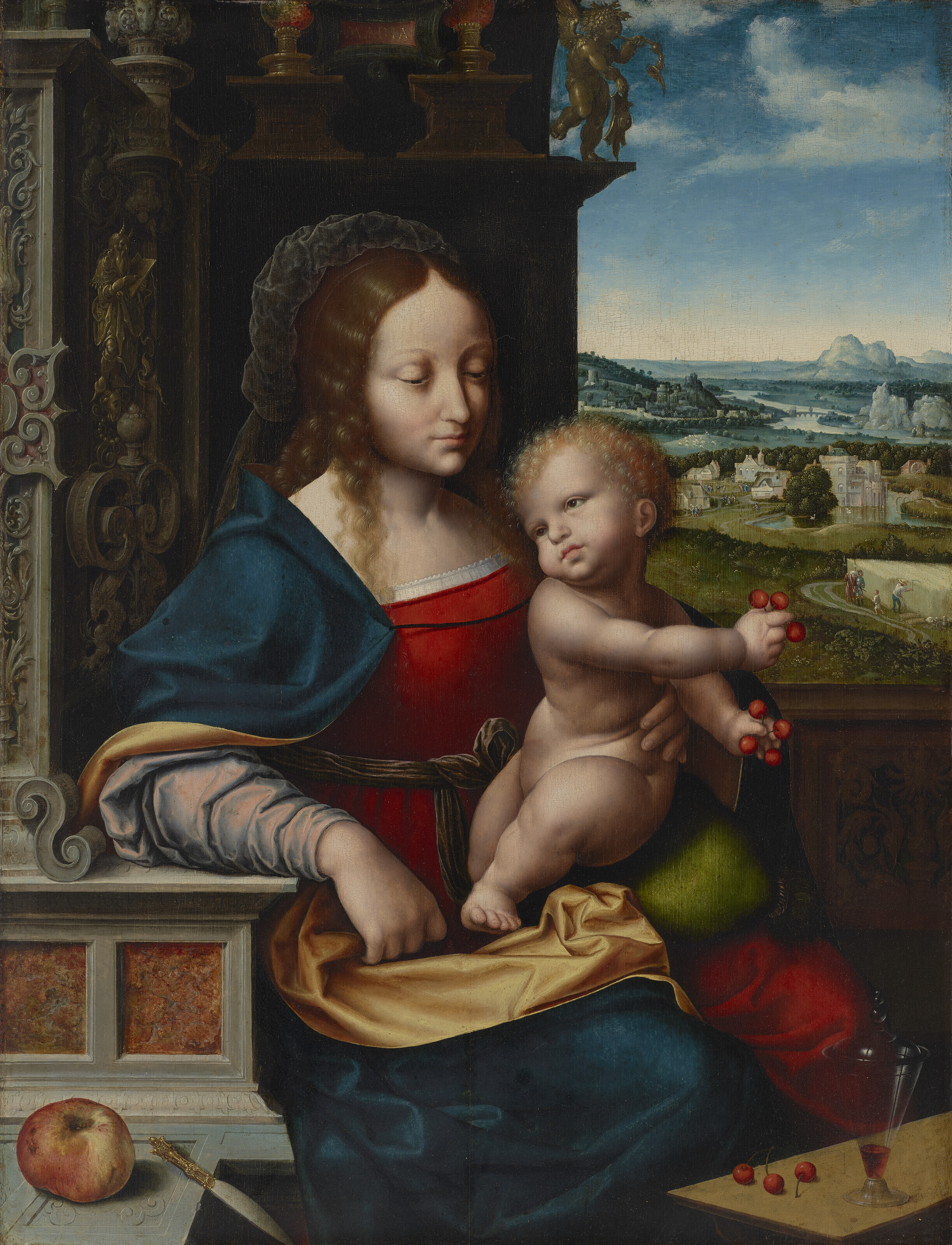 Joos Van Cleve — Мадонна с вишнями