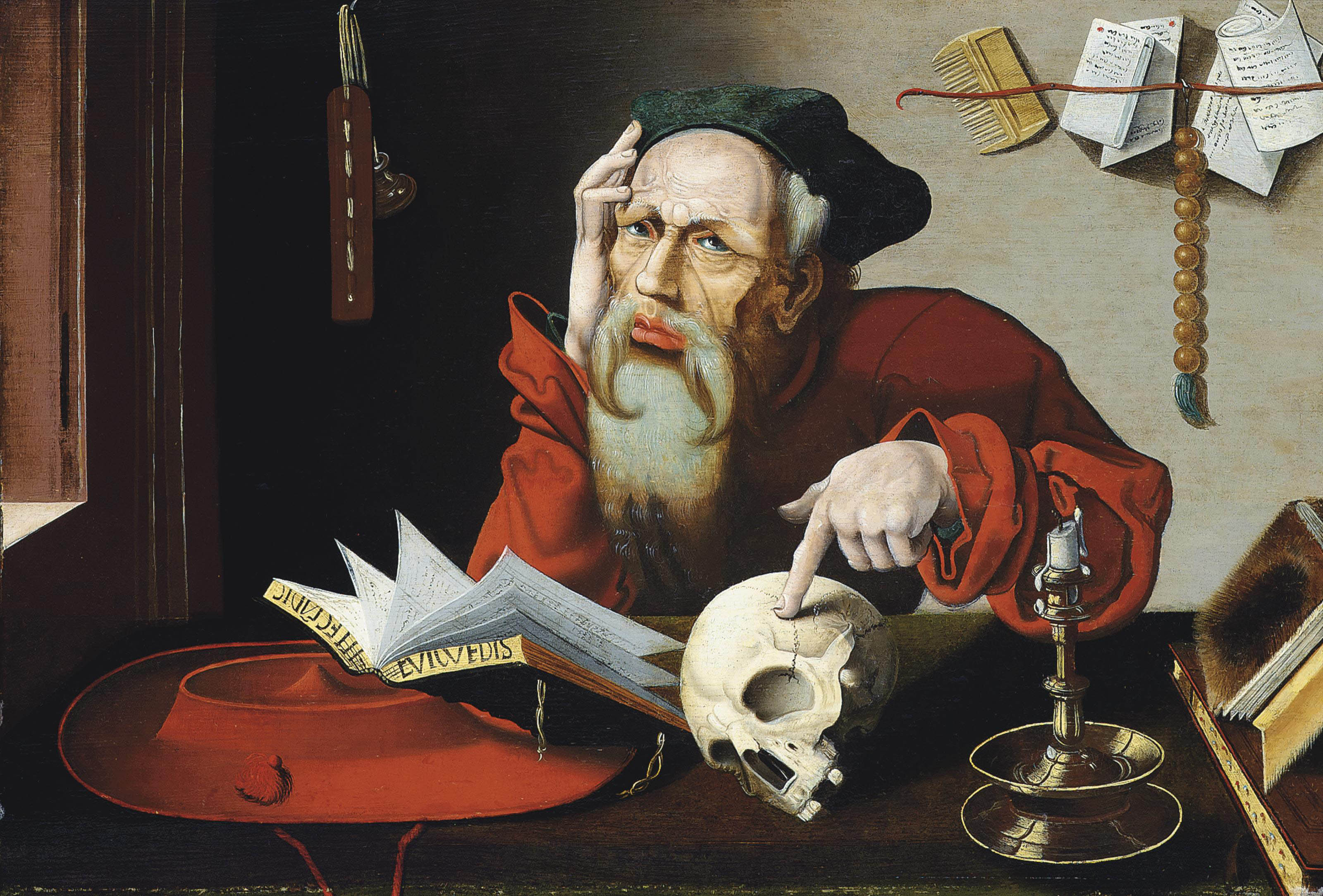 Joos Van Cleve — Святой Иероним в своем кабинете