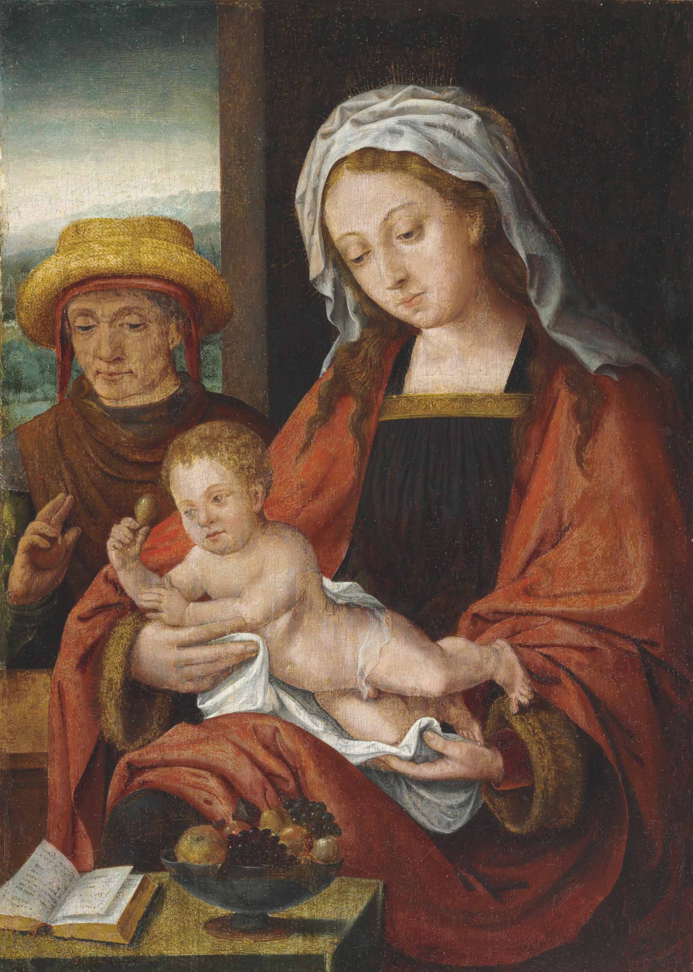 Joos Van Cleve — Святое семейство
