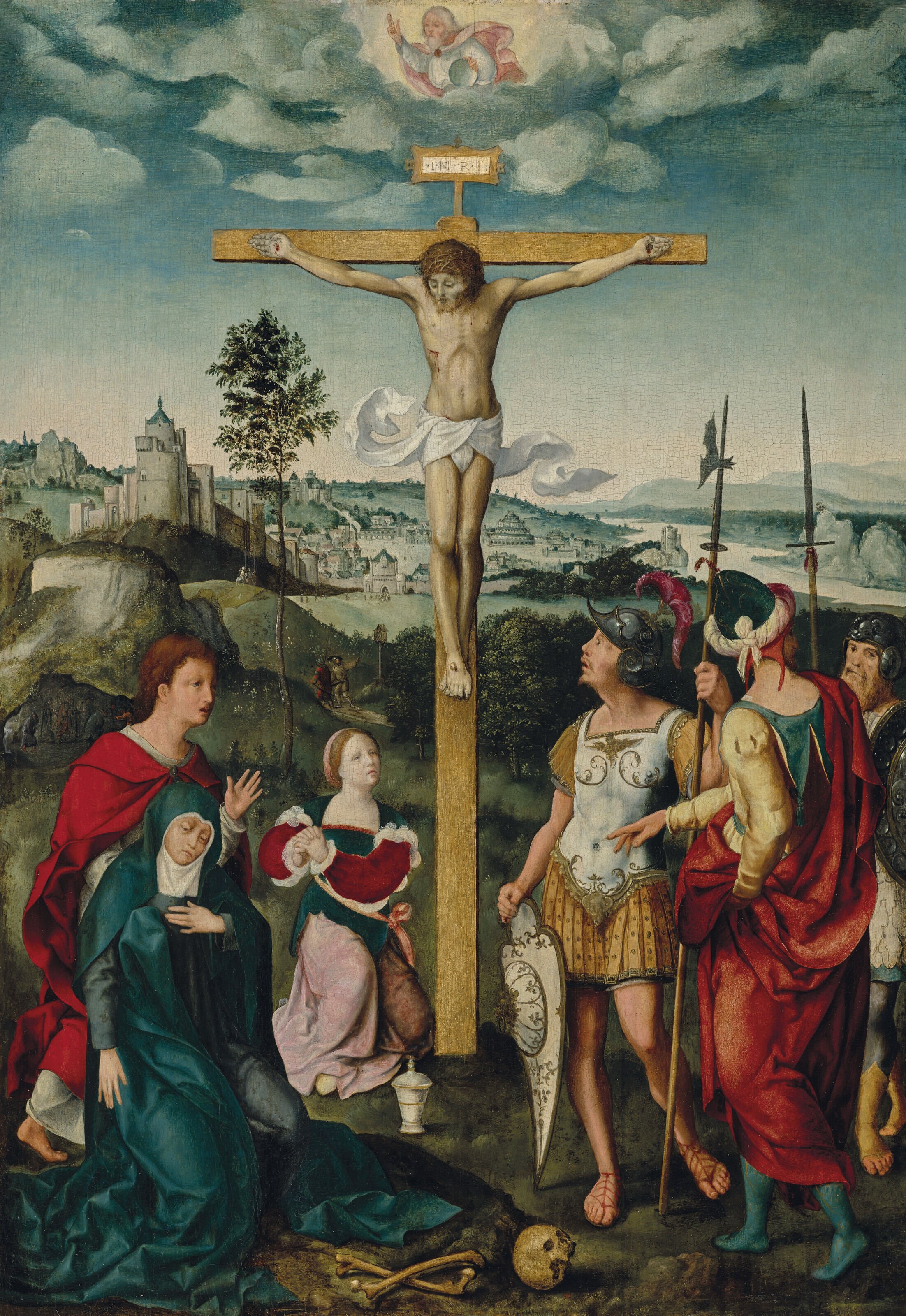 Joos Van Cleve — Распятие на кресте