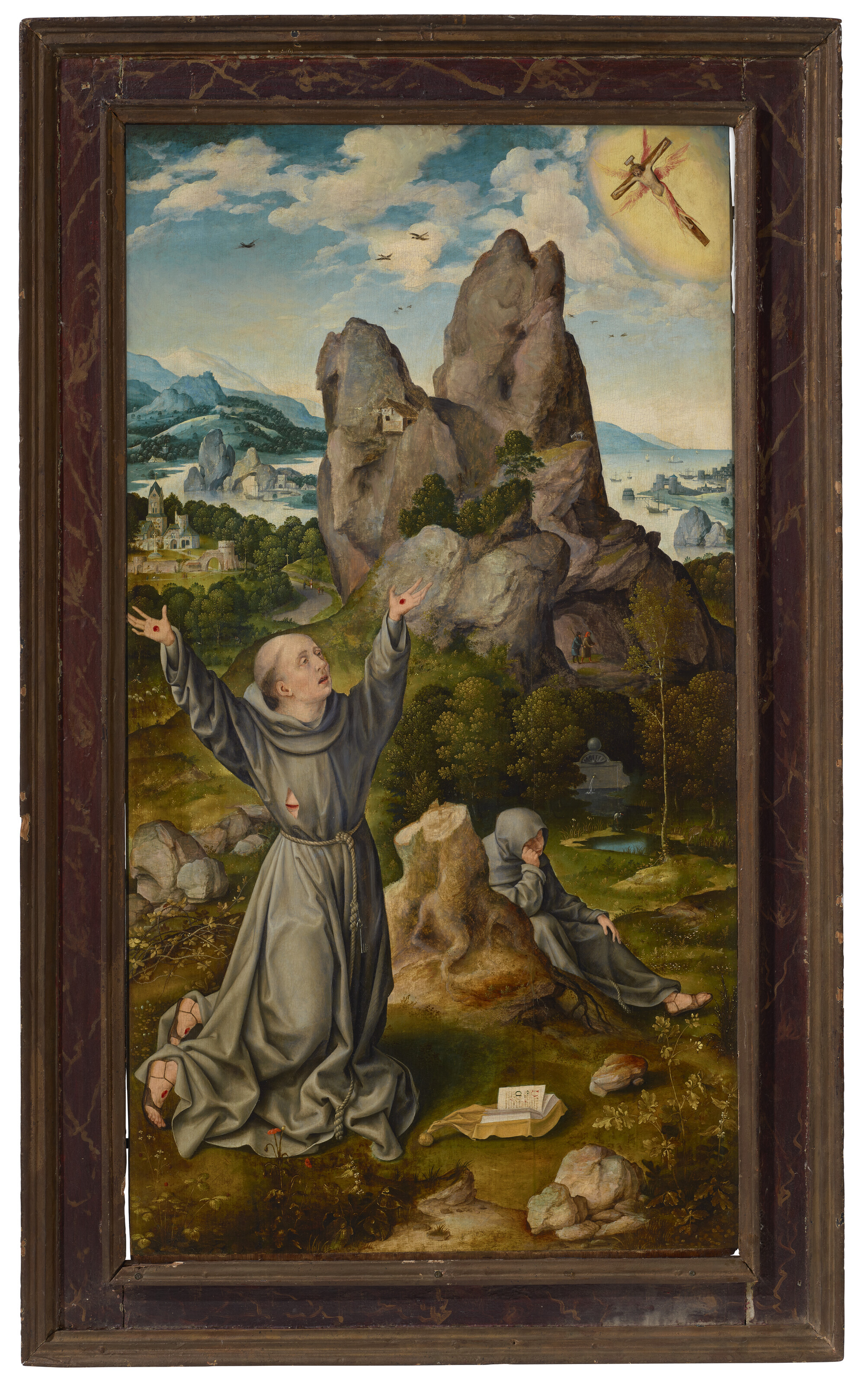 Joos Van Cleve — Святой Франциск, получающий стигматы, изображение 2