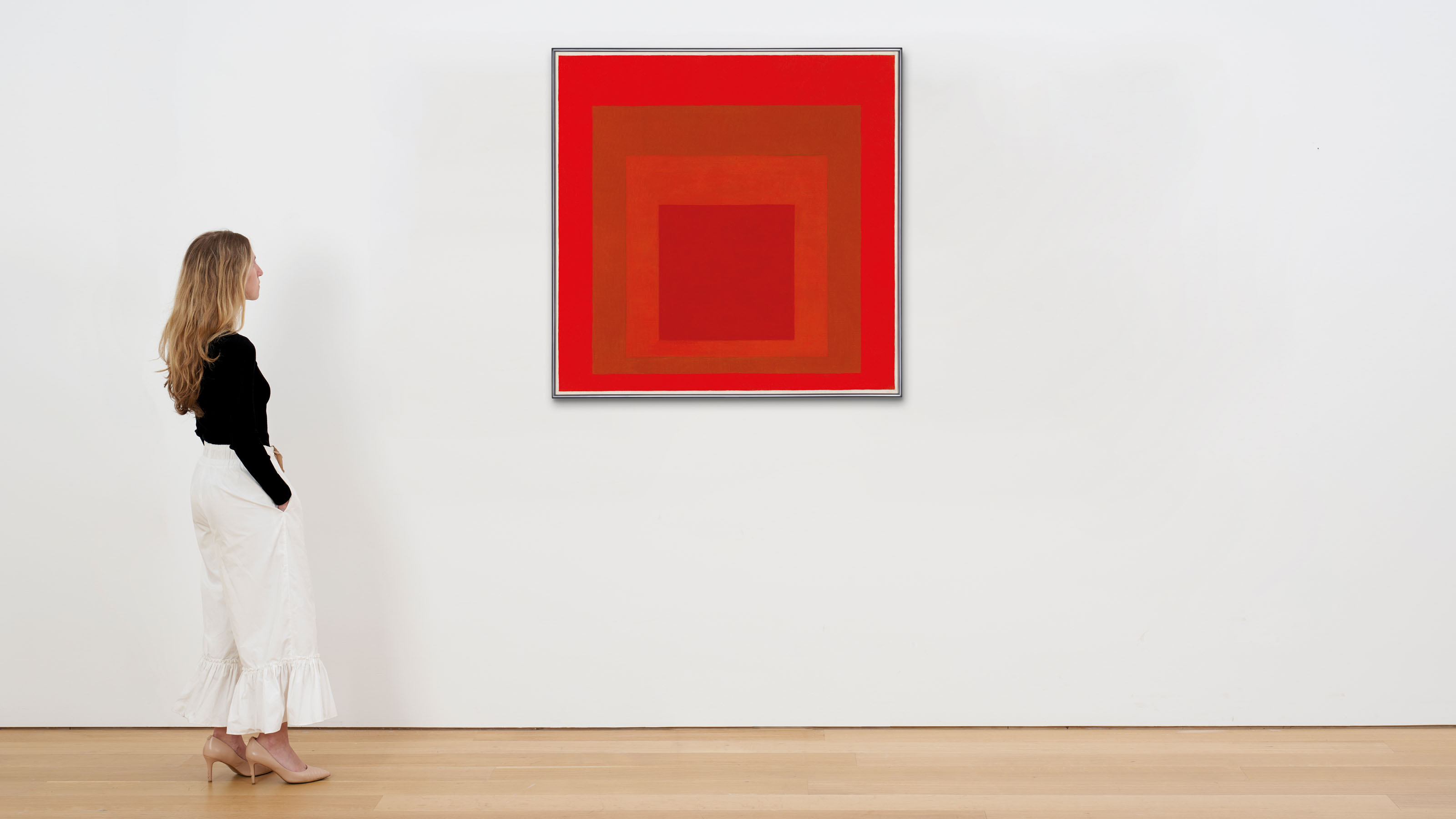 Josef Albers — Дань уважения площади: Между двумя алыми, изображение 2