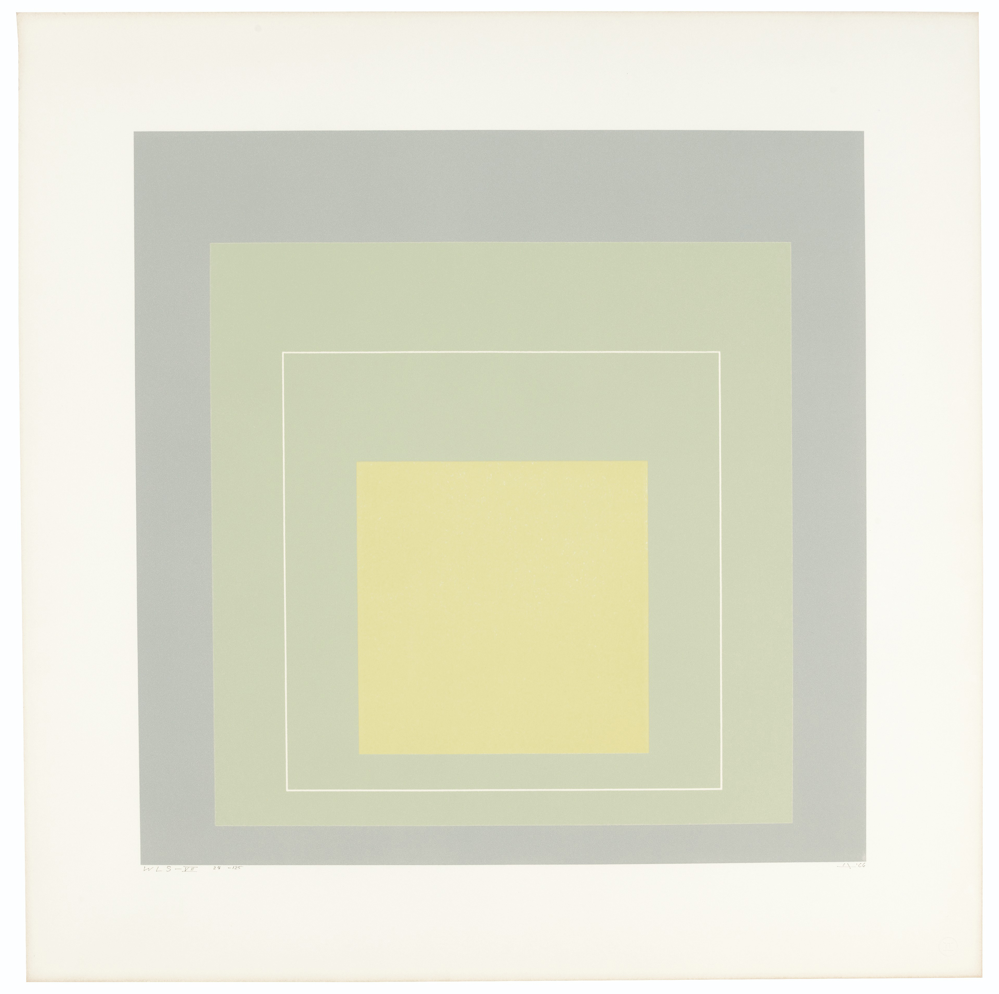 Josef Albers — Квадраты с белыми линиями, серия I, изображение 2