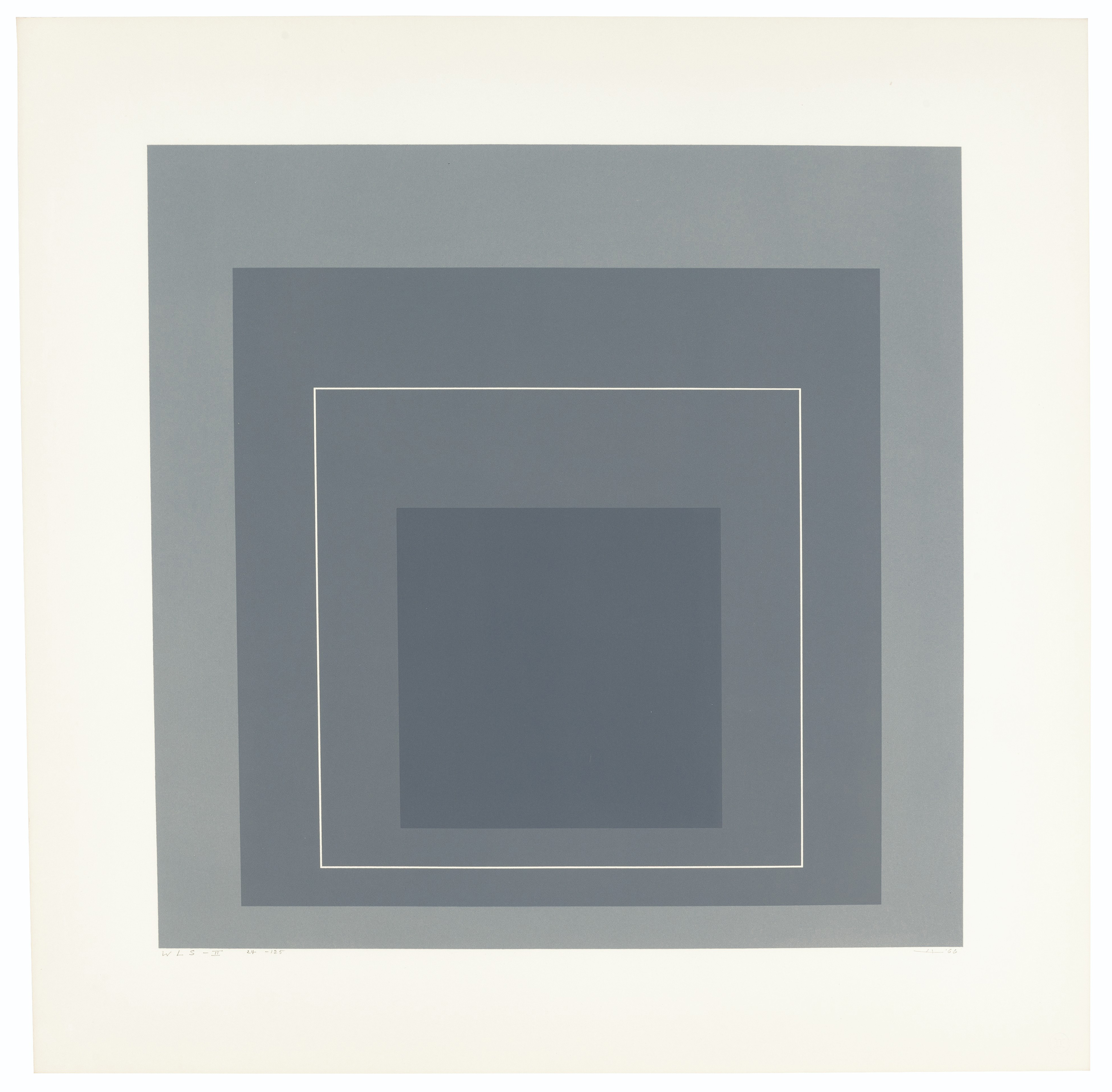 Josef Albers — Квадраты с белыми линиями, серия I, изображение 3