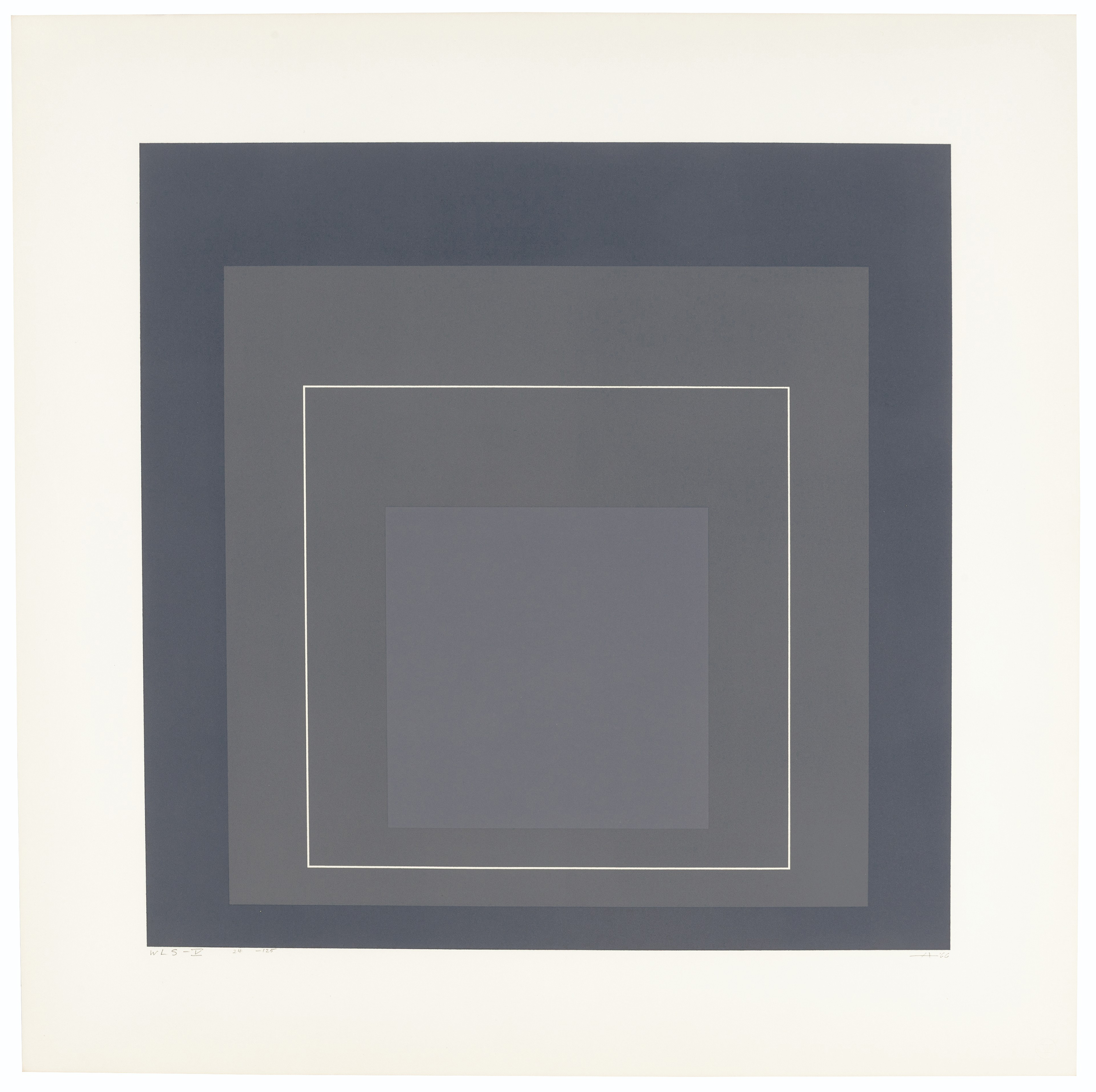 Josef Albers — Квадраты с белыми линиями, серия I, изображение 4